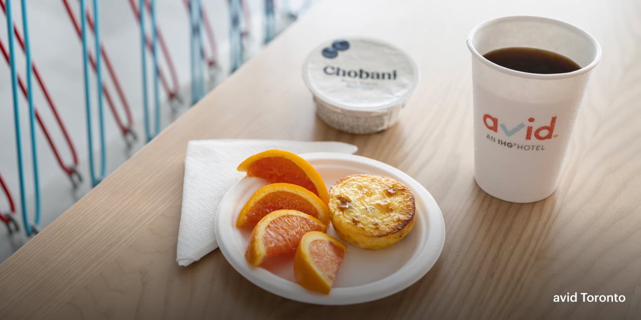 SImple breakfast and coffee cup