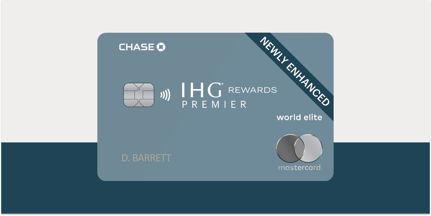 Image of the newly enhanced IHG® Rewards Premier Credit Card