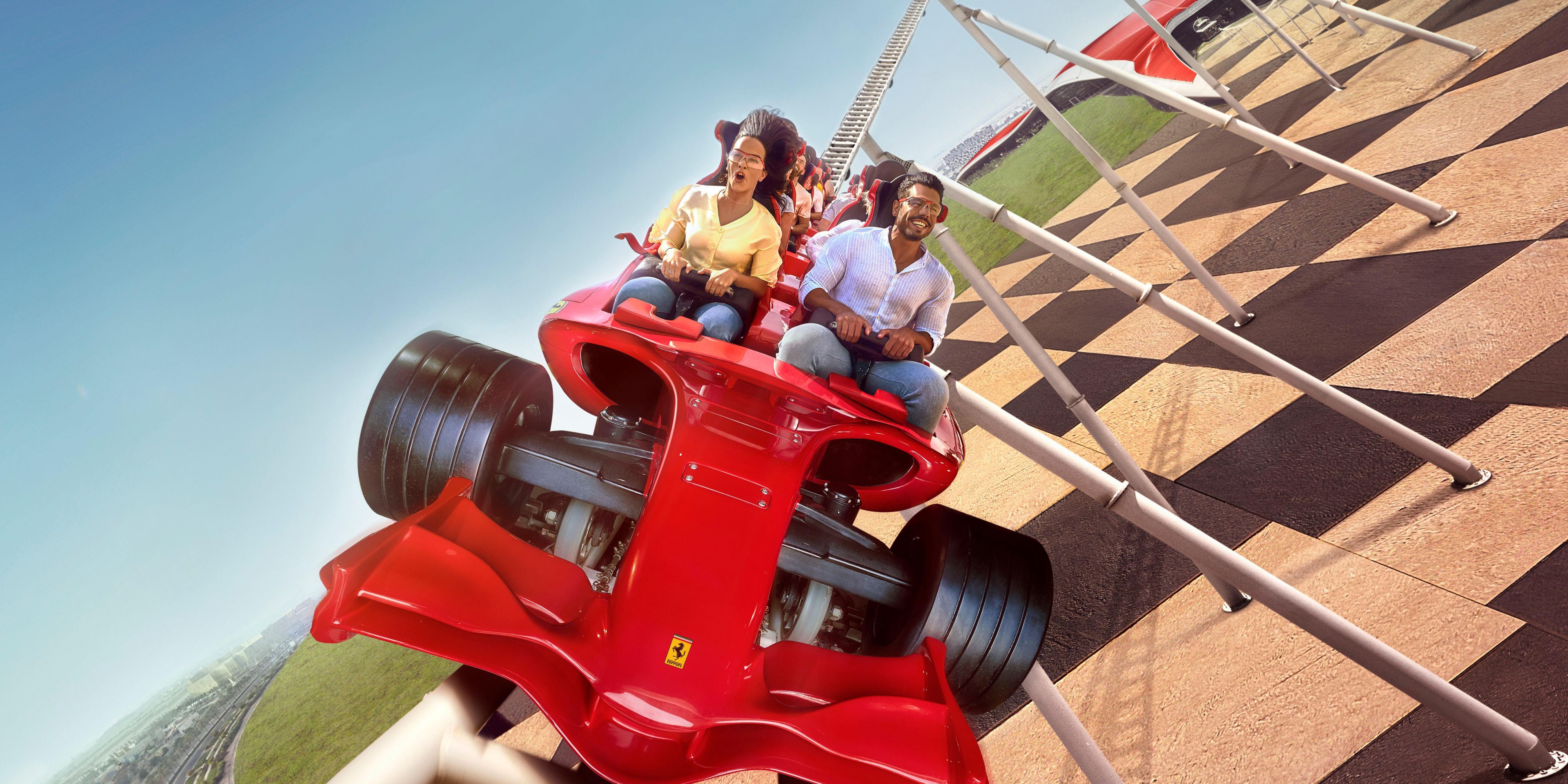 Family fun at Ferrari World, steps away from Yas Plaza Marina