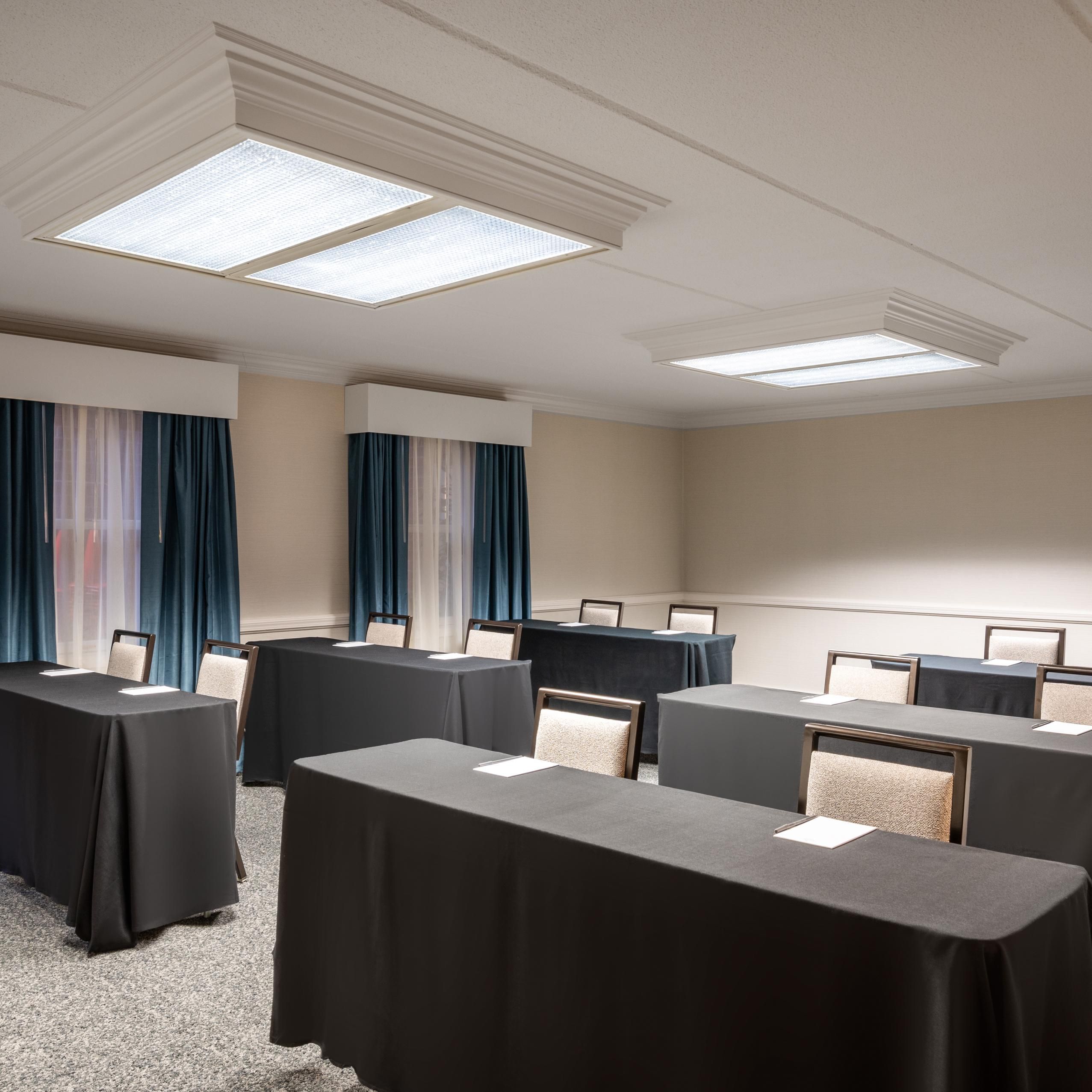 Our Executive Meeting Suites can seat up to 18 classroom style