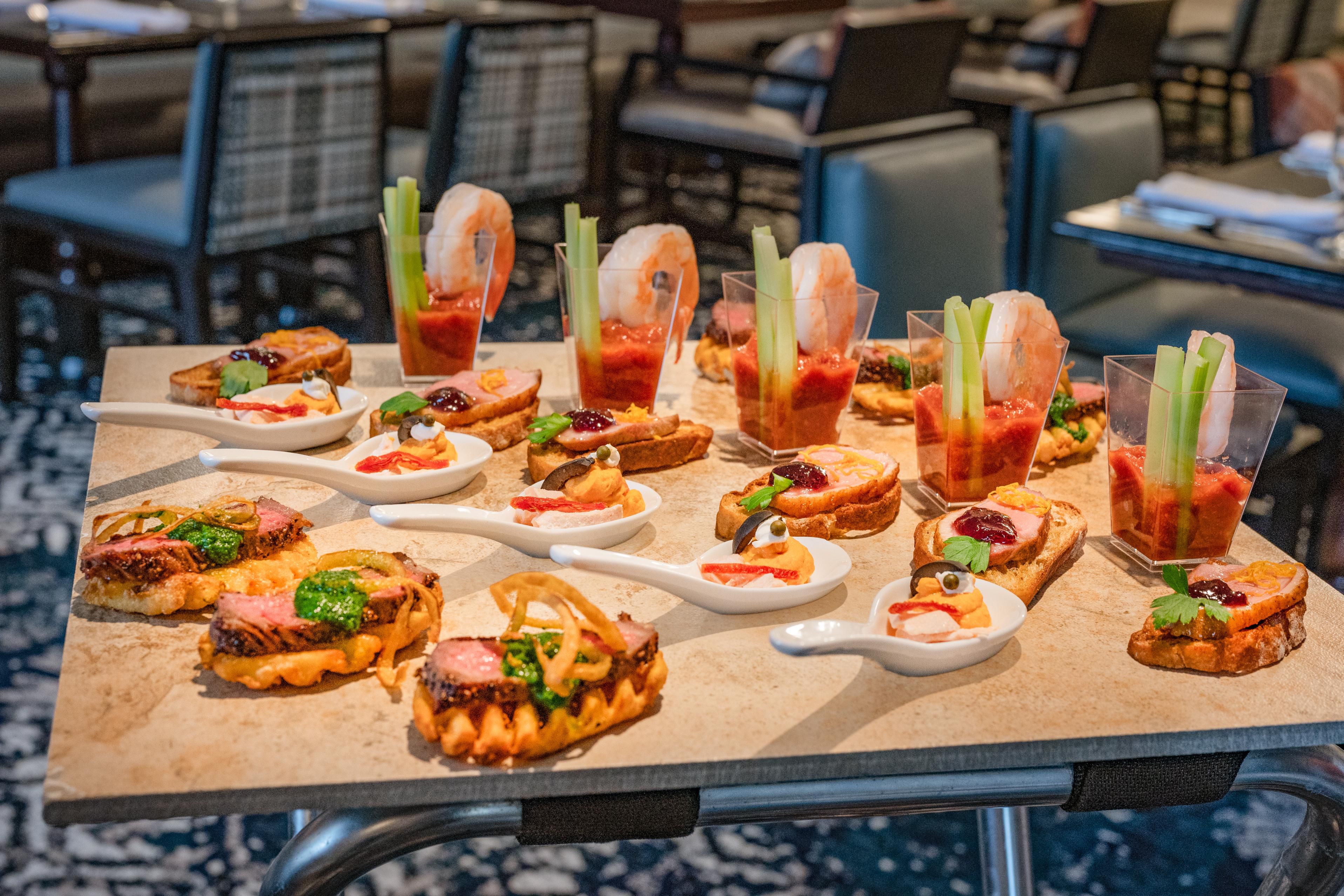 Delicious hors d&#39;oeuvres from our award winning culinary team