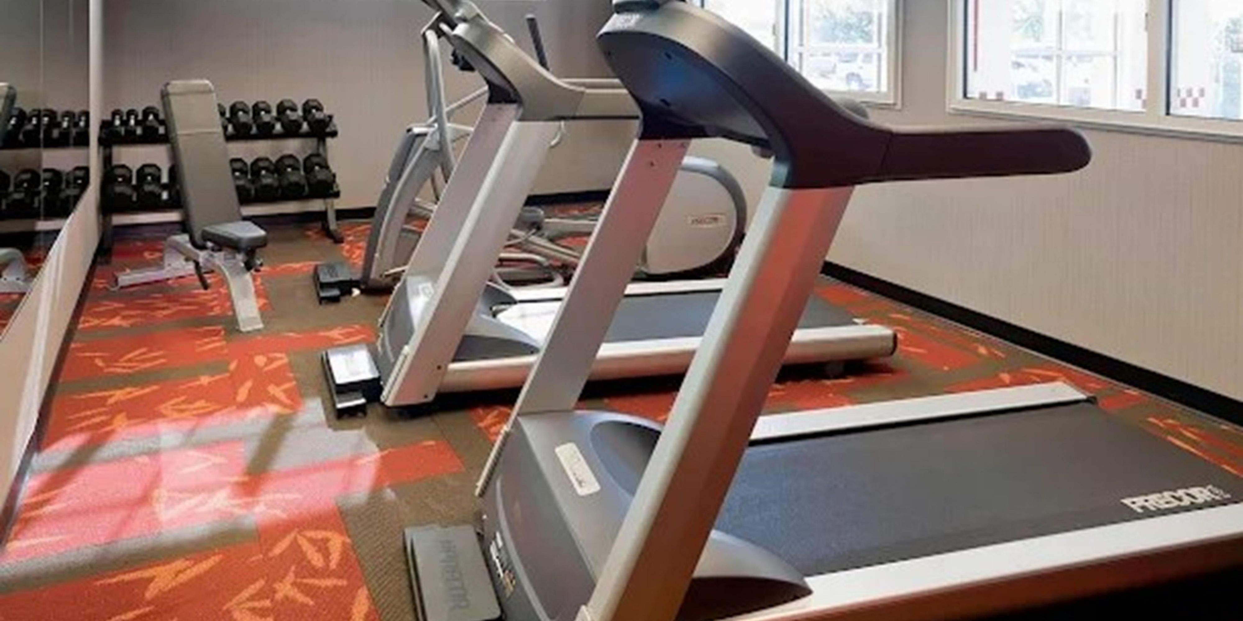 Sneak in a quick workout in our fitness center. 