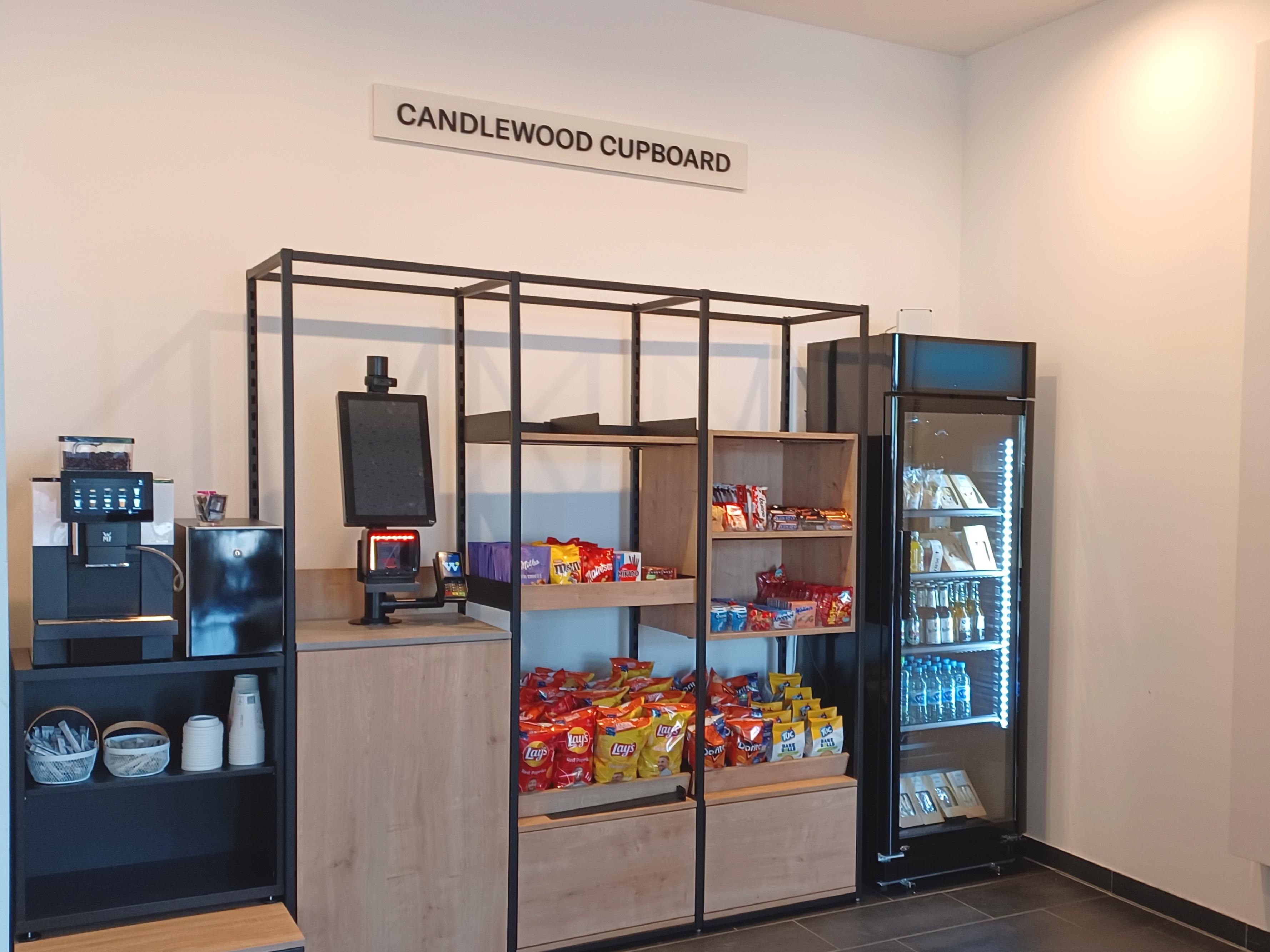 Whether you're craving a quick snack, need a refreshing drink, or want a fresh coffee to start your day — our self-service Cupboard is open around the clock. Stocked with sandwiches, sweets, and daily essentials, it's your go-to spot for convenience without leaving the hotel.