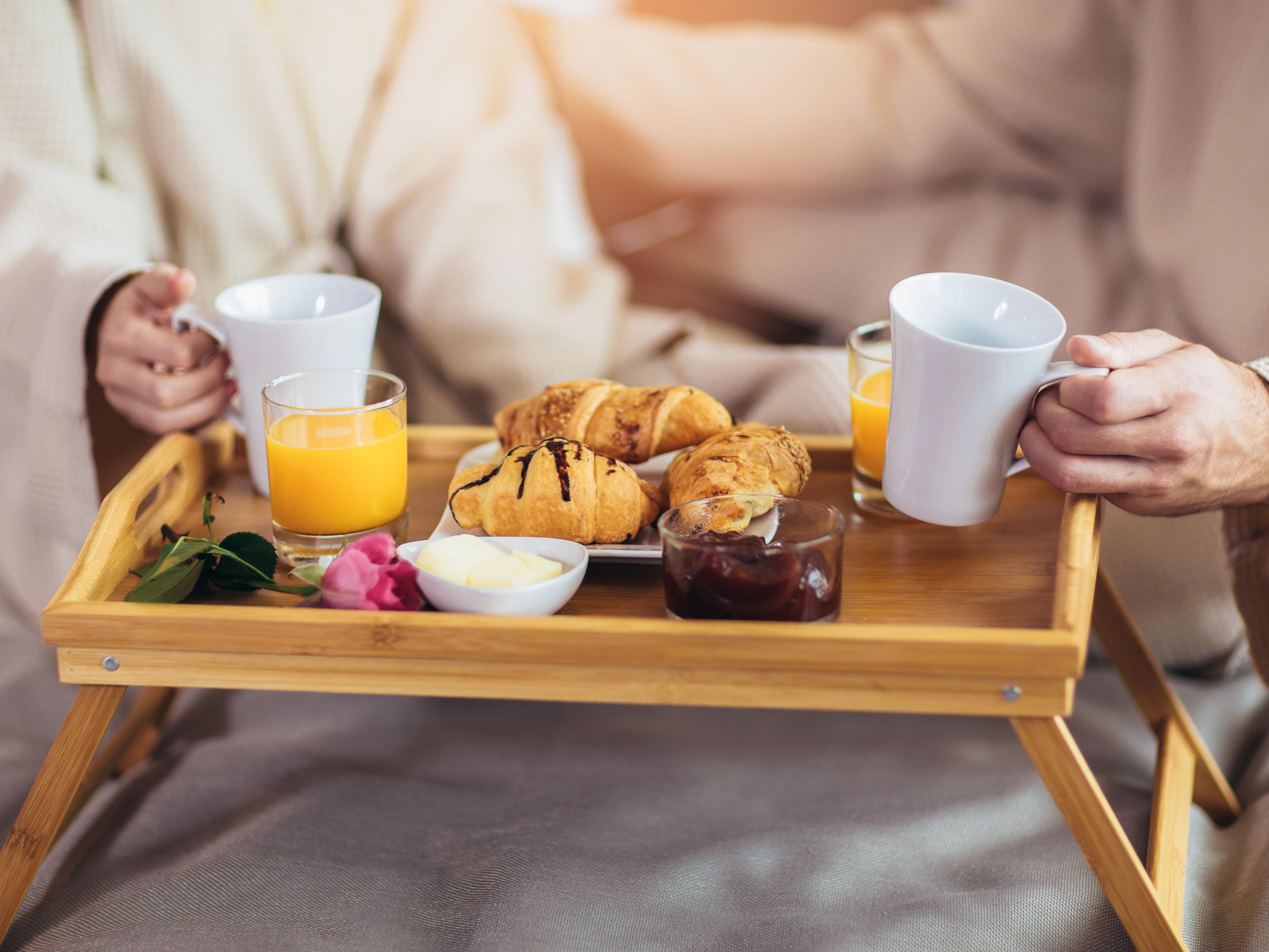 Experience luxury in Berlin’s Ku’damm with our in-room dining. Whether breakfast, lunch, or dinner, enjoy exquisite dishes and fine wines delivered to your suite. For visuals, we’ll focus on breakfast to capture the perfect morning indulgence in your elegant sanctuary.