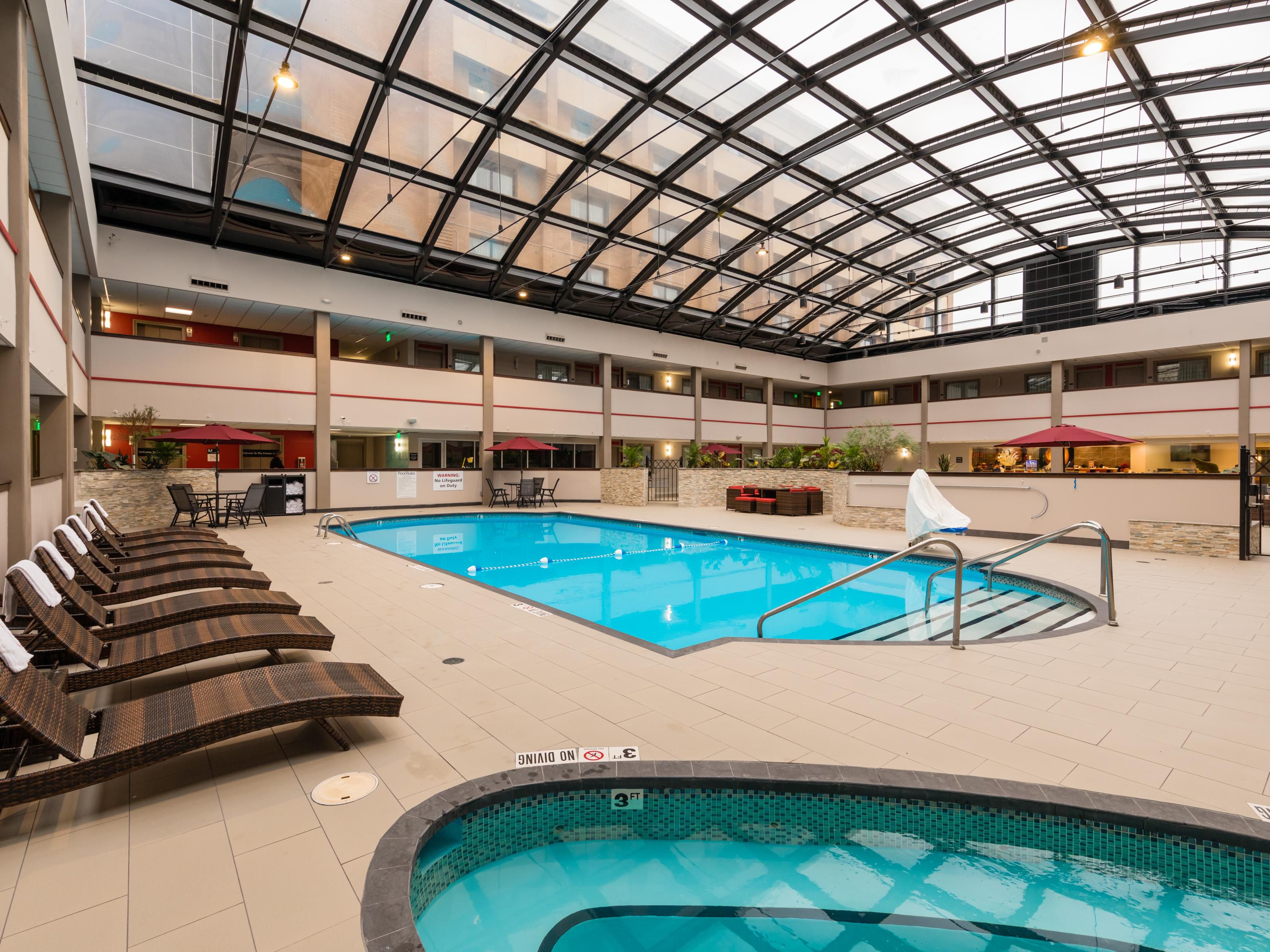 Come enjoy the beautiful indoor pool and spa during this beautiful spring! We include free continental breakfast. Ask for the Spring Getaway rate when you call direct.   