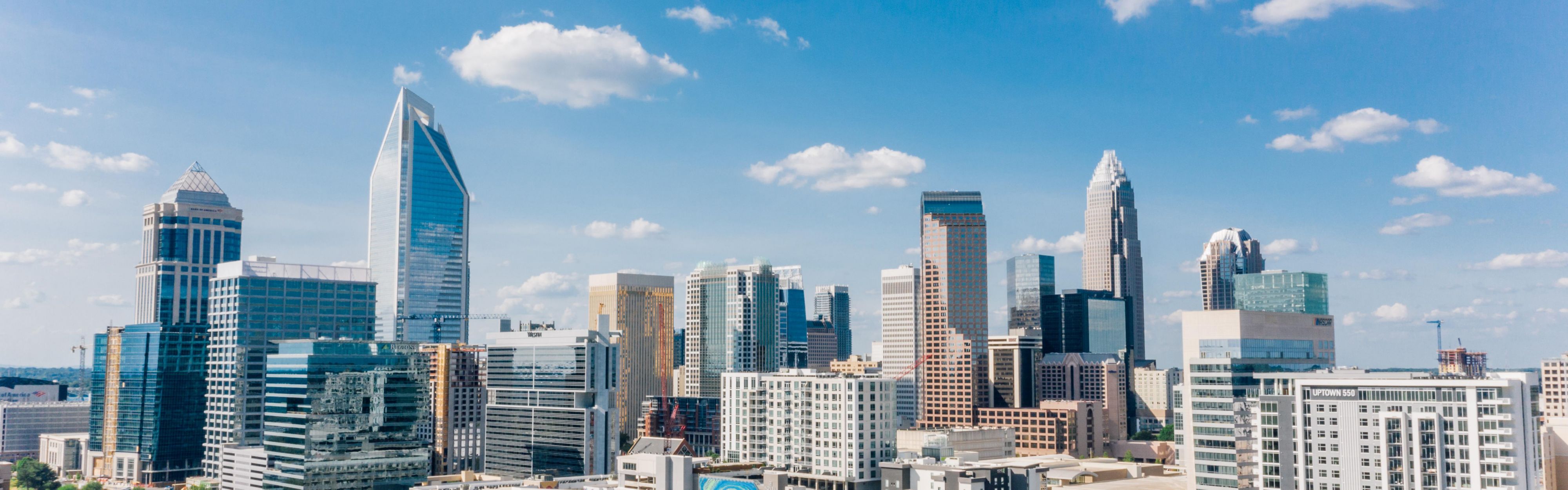 Aerial view of Charlotte