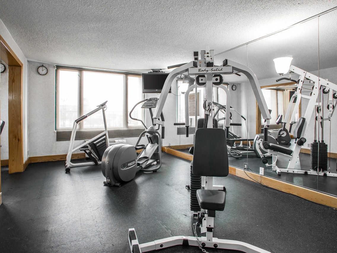 Keep up your workout routine with our on-site 24 hour Fitness Center.   