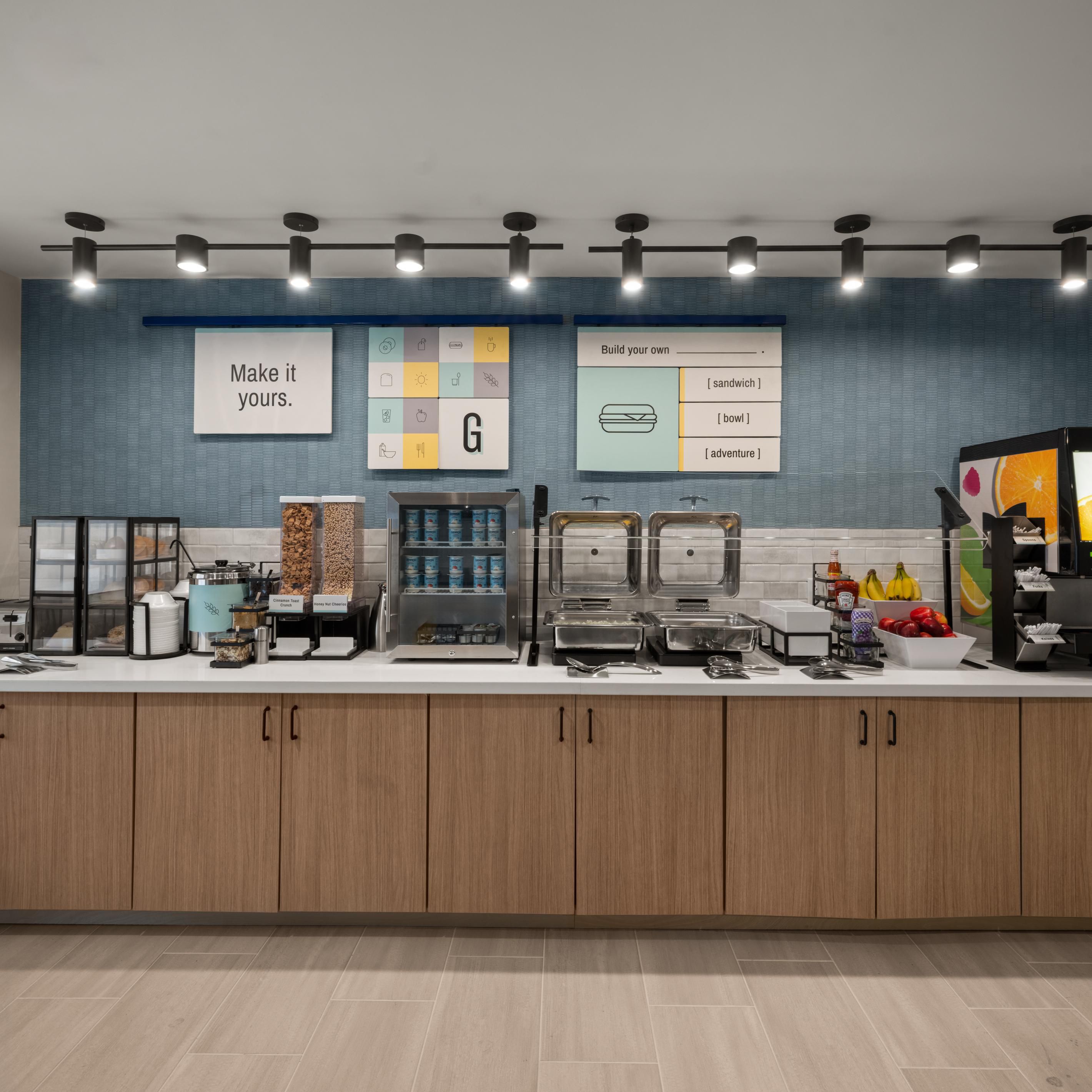 Enjoy Hot Breakfast with a variety of hot and cold choices.