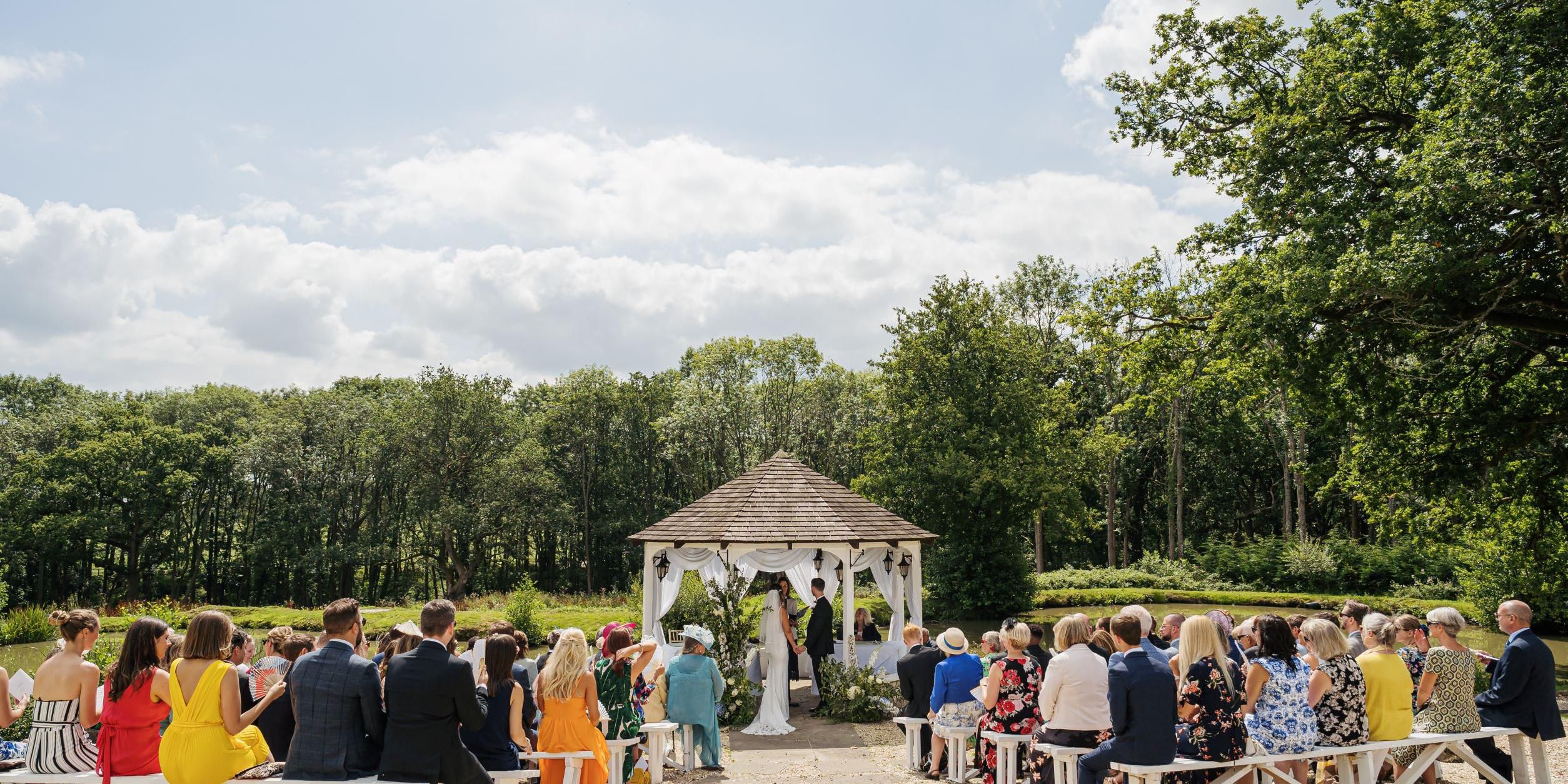 Set in 22 acres of picturesque countryside, voco Lythe Hill’s Gazebo is the most picturesque setting for your outdoor wedding. We recommend considering a singer or musician to perform during your outside ceremony, this really helps to create such a wonderful and natural ambience. 