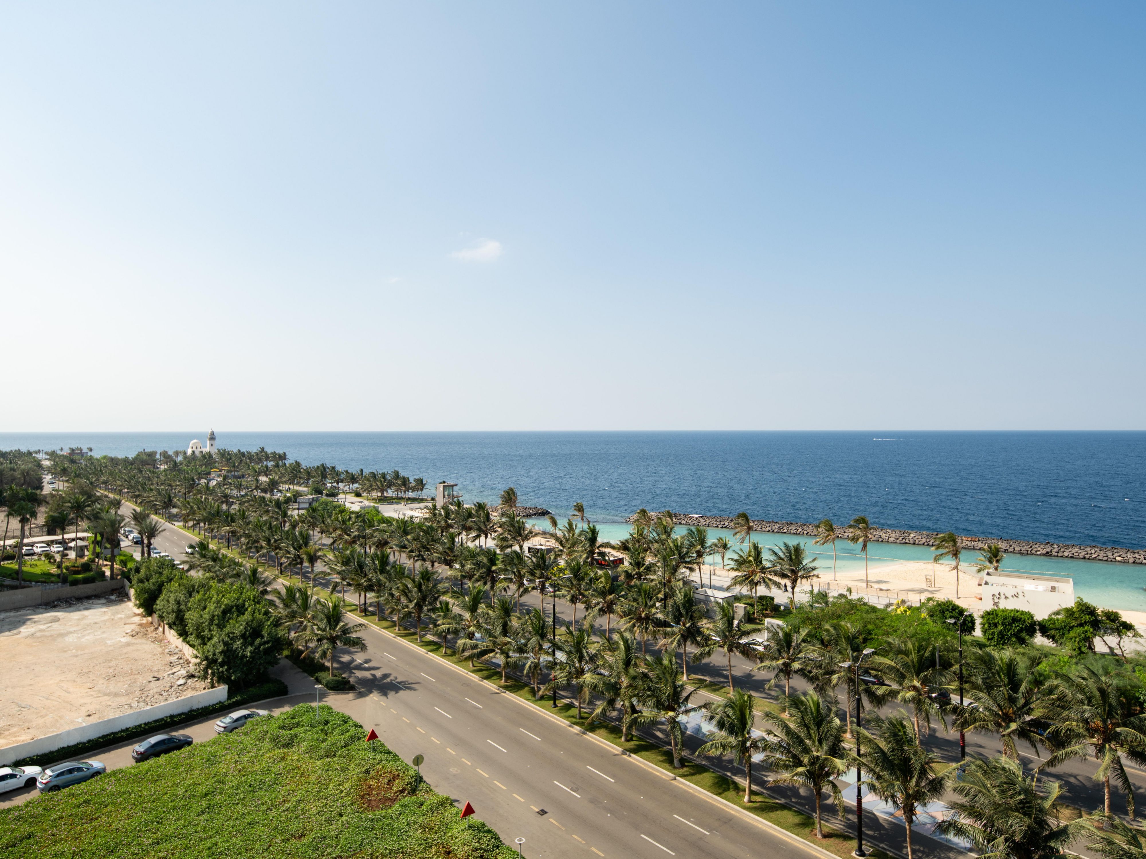 Corniche Jeddah, Right in front of the hotel, take a stroll on the corniche, a vibrant cultural spot filled with recreational areas, Children's Water Park, and places for fishing.