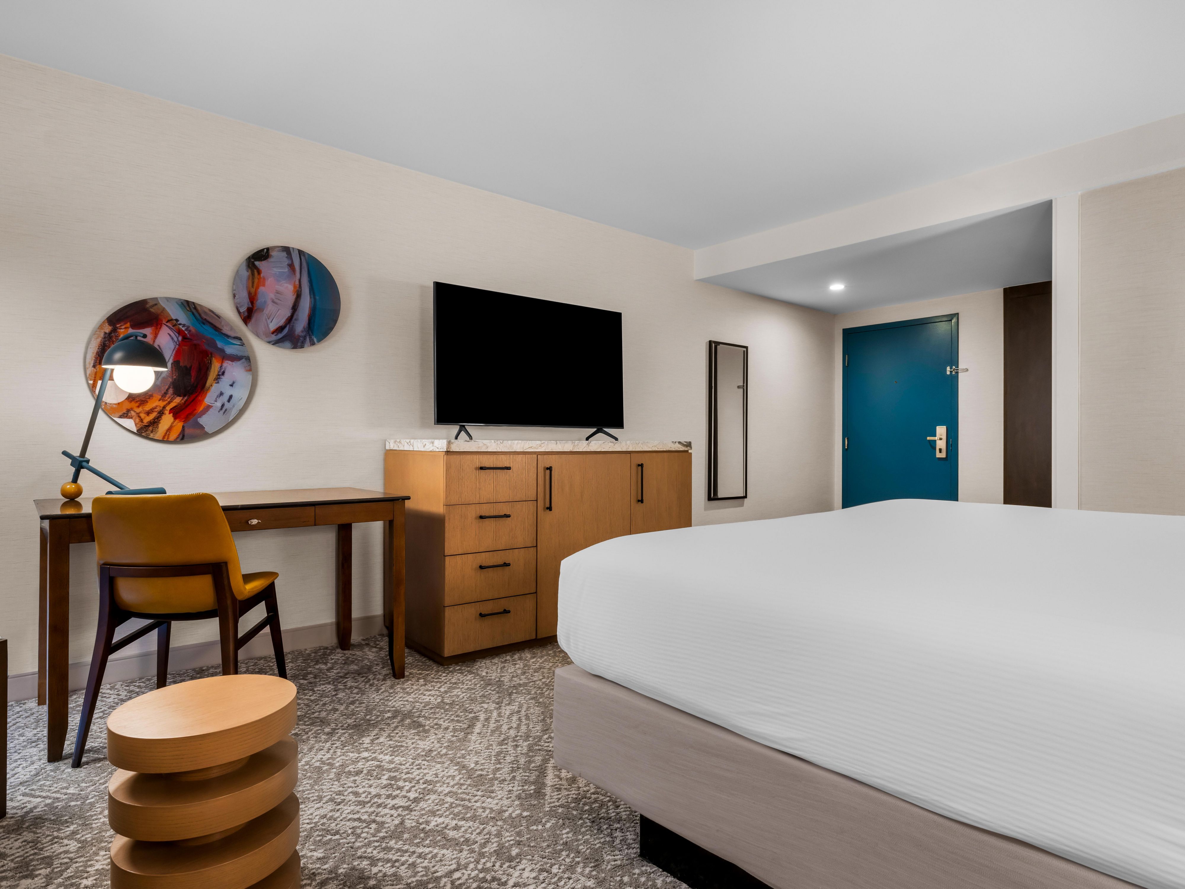 Unwind in your room while you watch your favorite TV show.