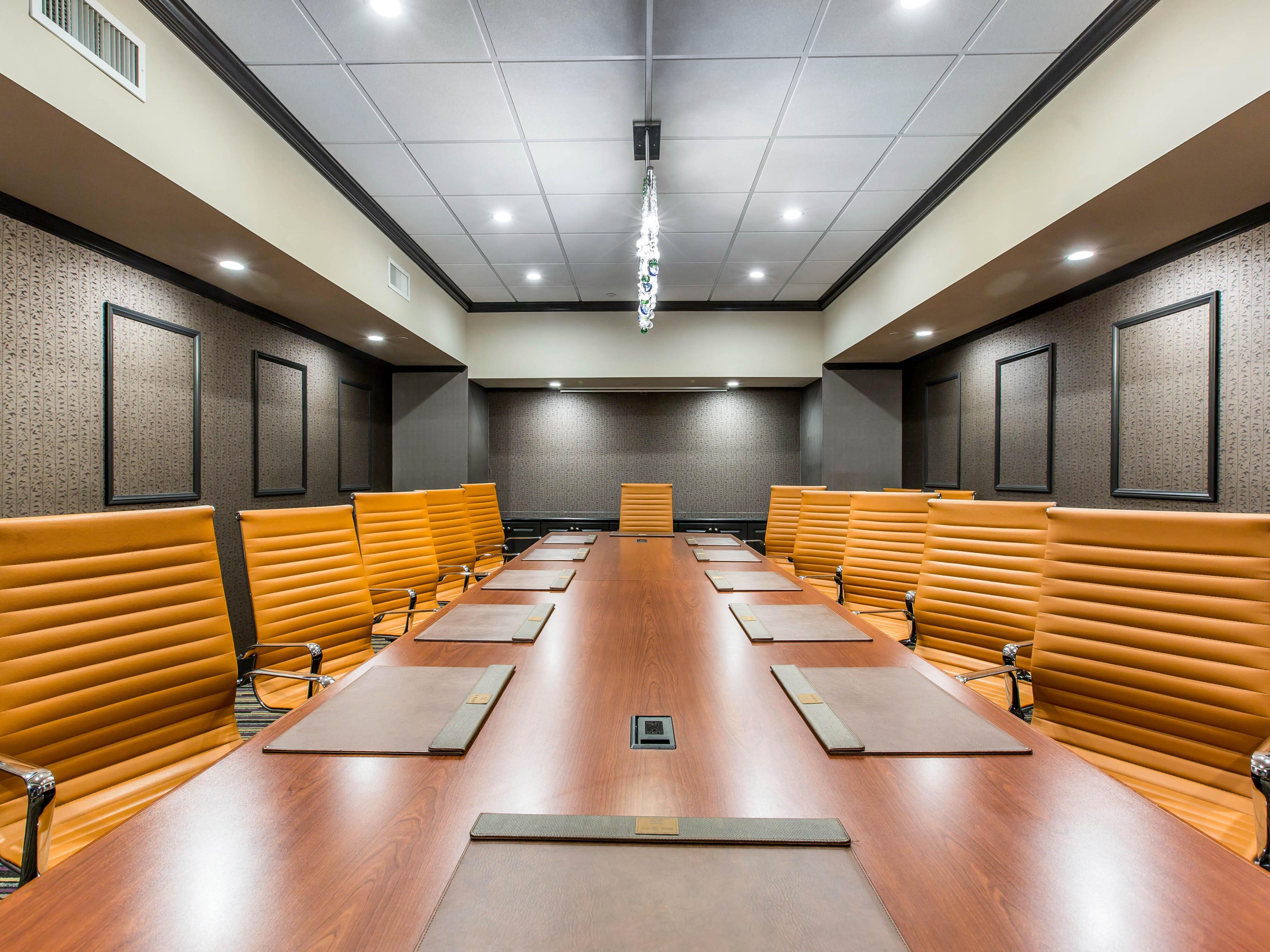 Brilliant lighting and lightning fast WIFI in every meeting room. 