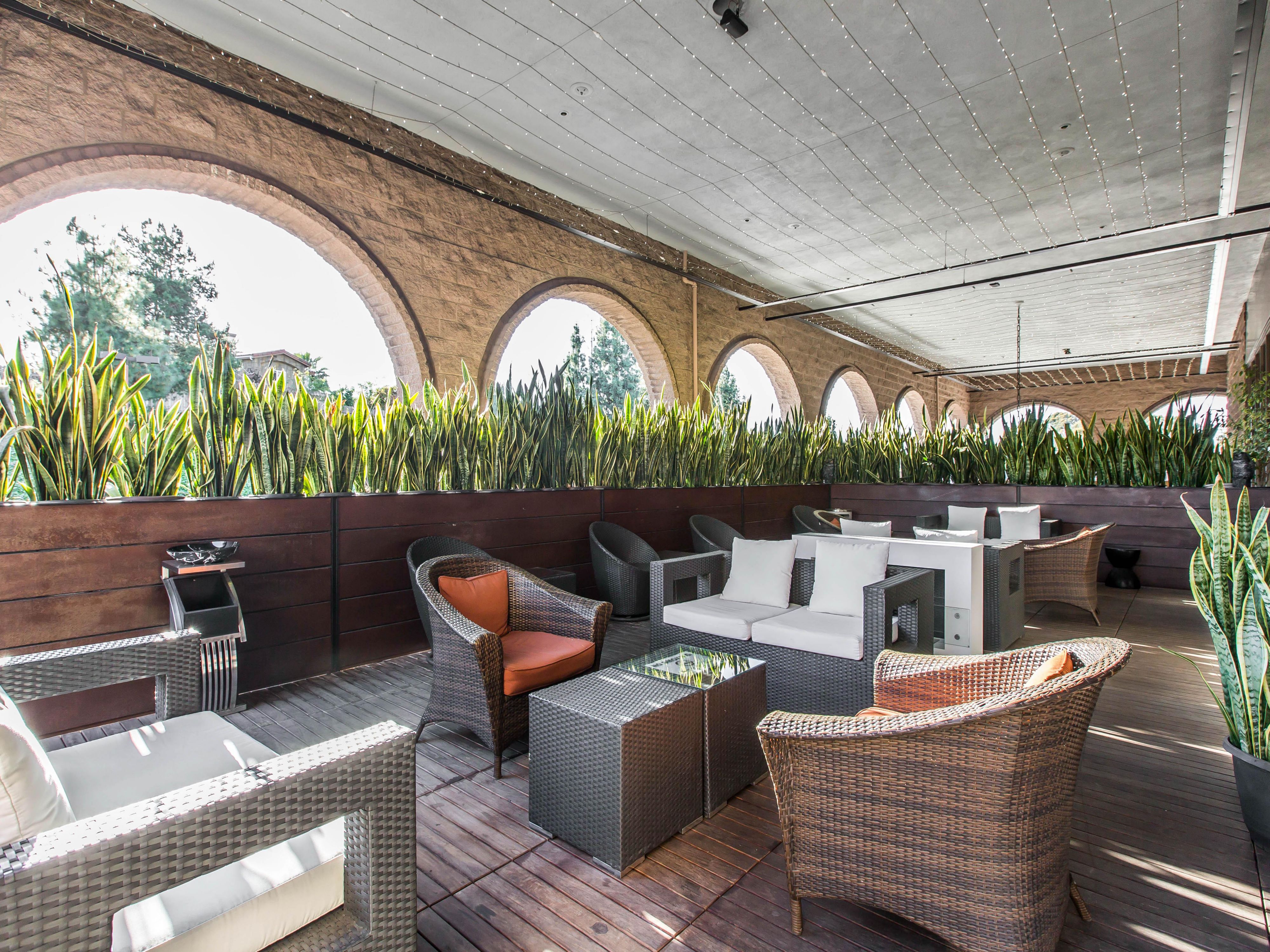 Impress guests with seamless indoor-outdoor flow via the patio connected to the ballroom foyer. This versatile space enhances event ambiance with fresh air and scenic views.