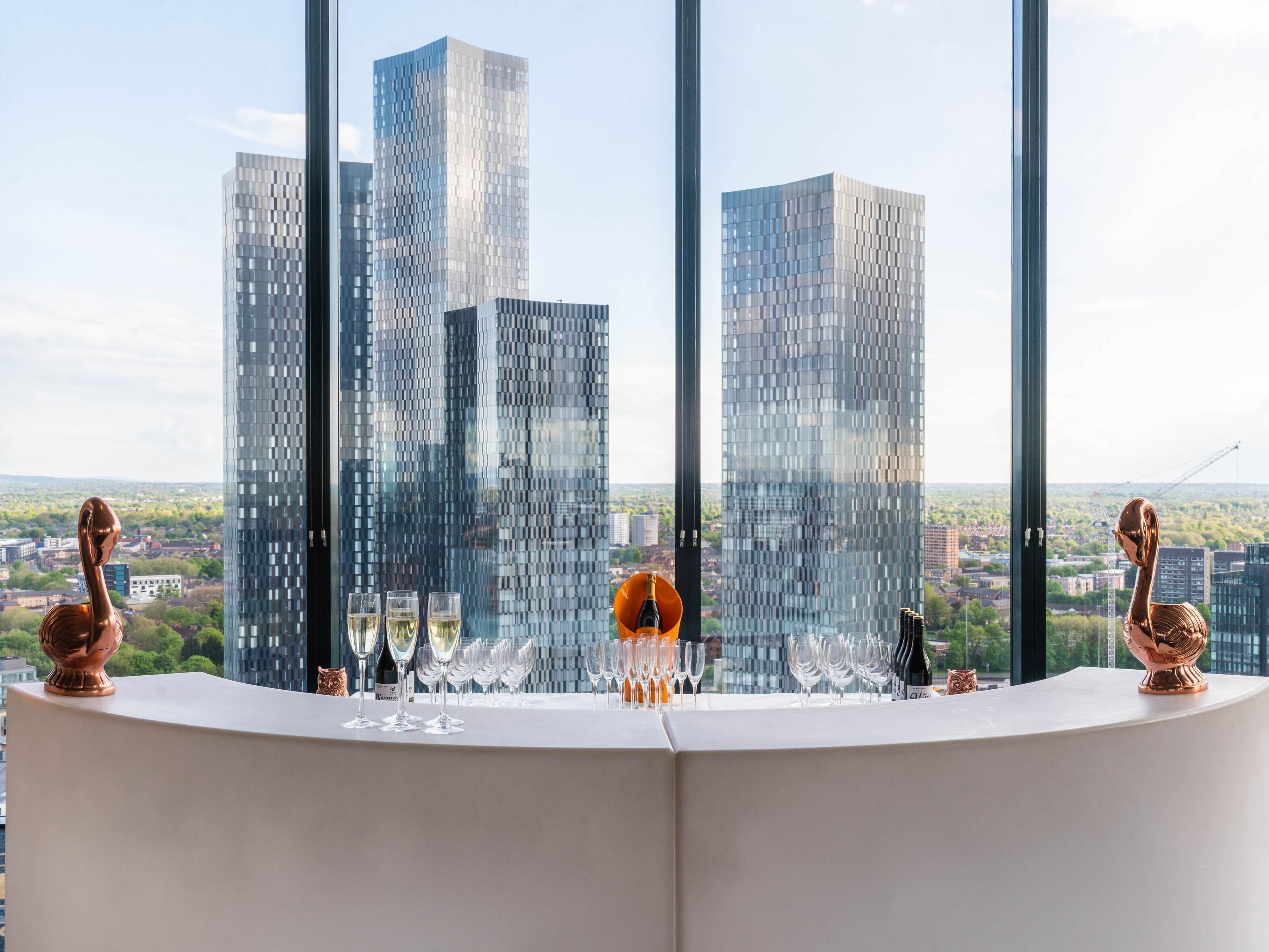 Cloud 23 bar in Manchester with city centre skyline views