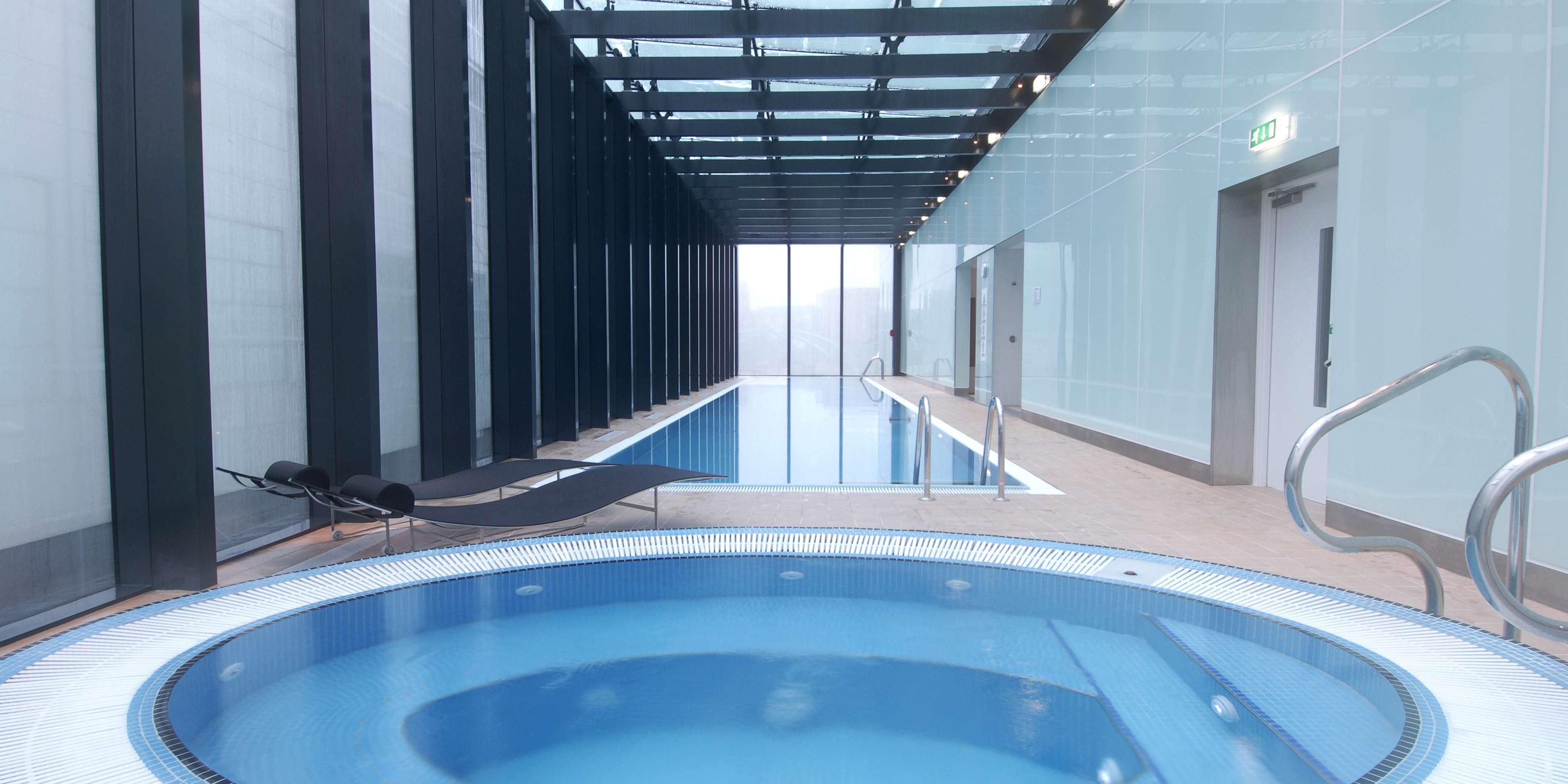 You can relax at the indoor pool and hot tub, rain or shine.