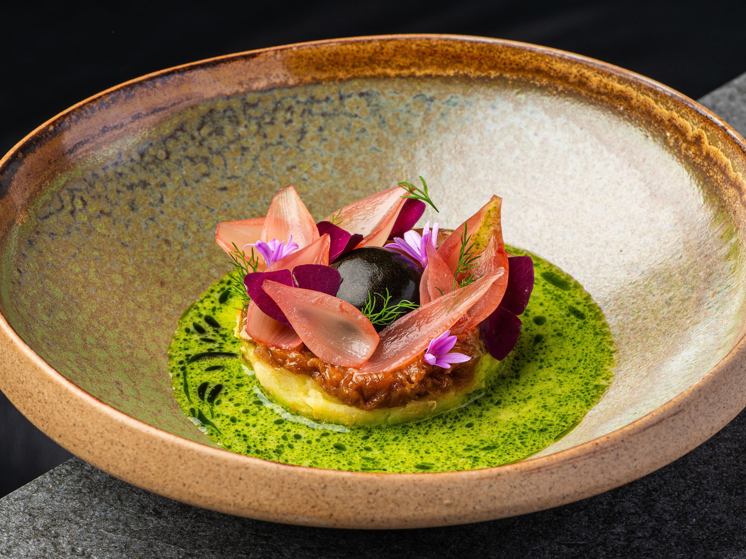 Fine dining restaurant dish