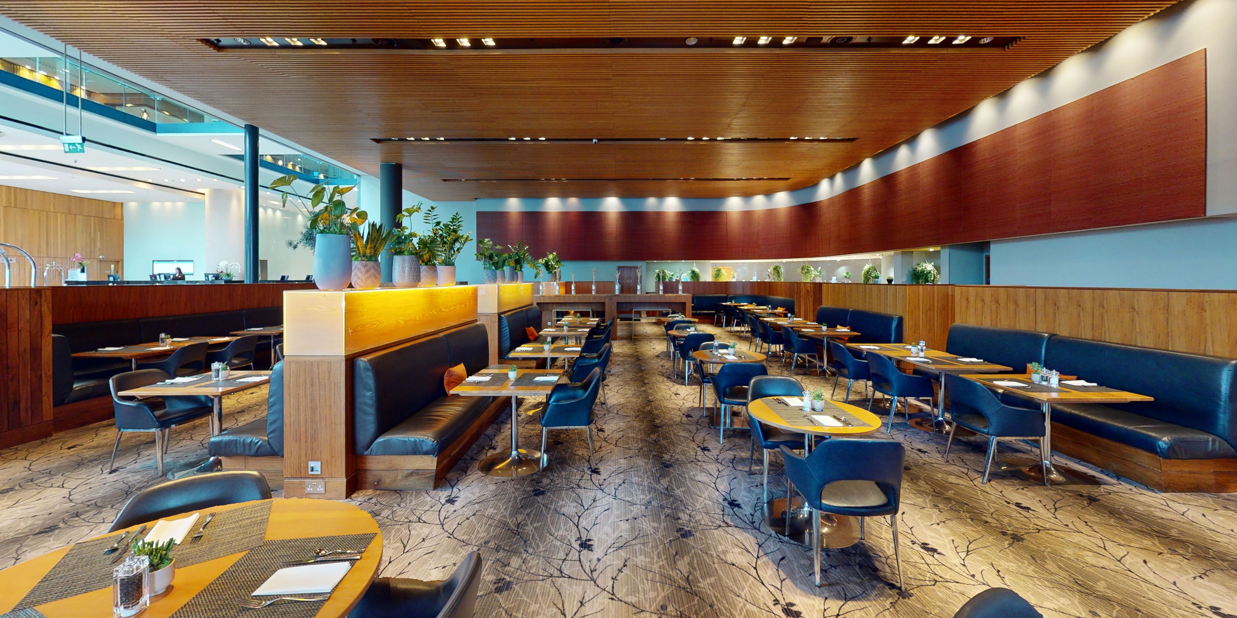 Large restaurant dining area