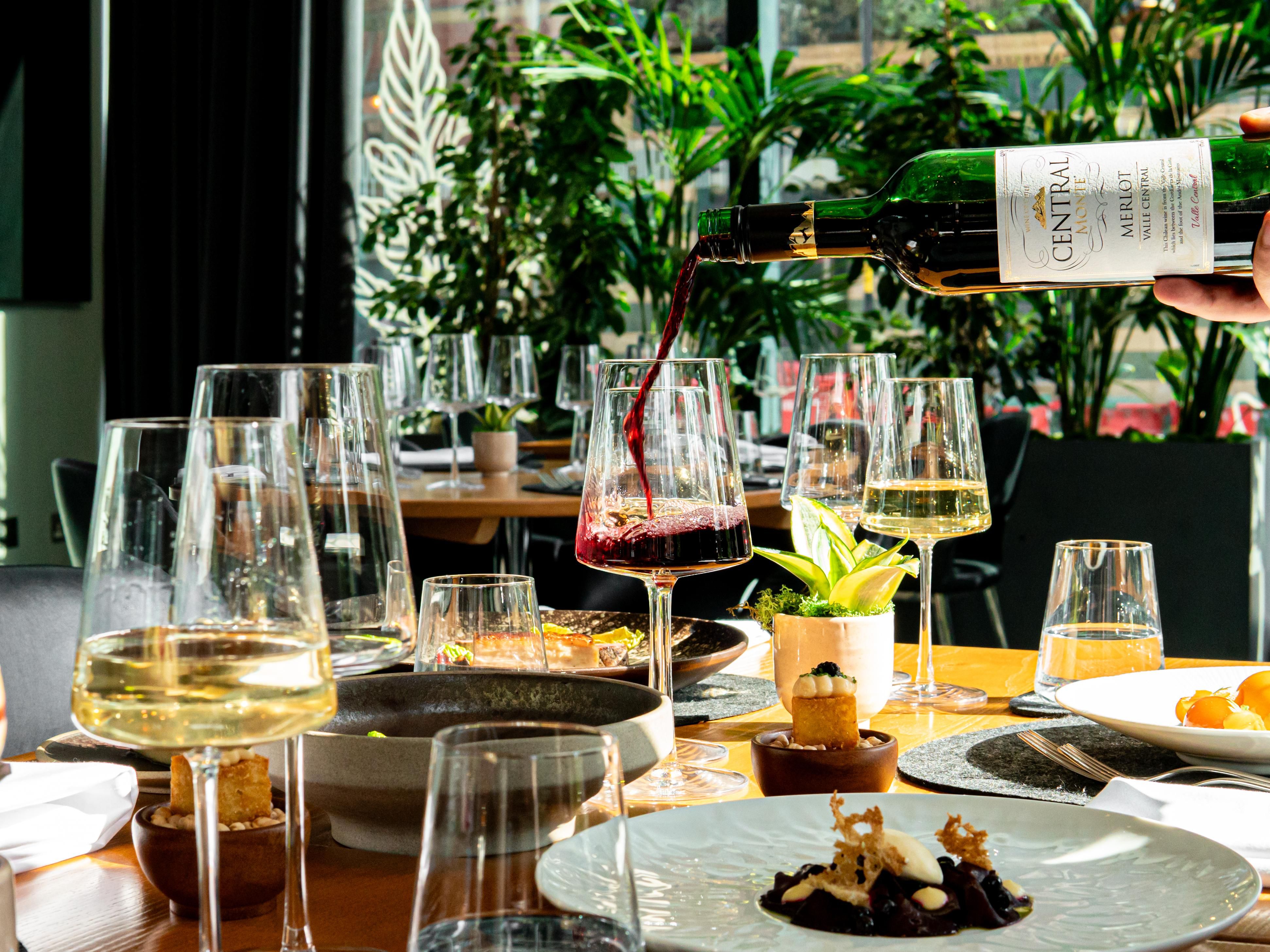 Experience Podium, our 2 AA Rosette restaurant in the iconic Beetham Tower. Our seasonal menu showcases the finest North West produce, expertly crafted with innovative techniques. Complement your meal with craft beers, classic cocktails, and a selection of exceptional wines in a setting that transforms every dining occasion into something special.