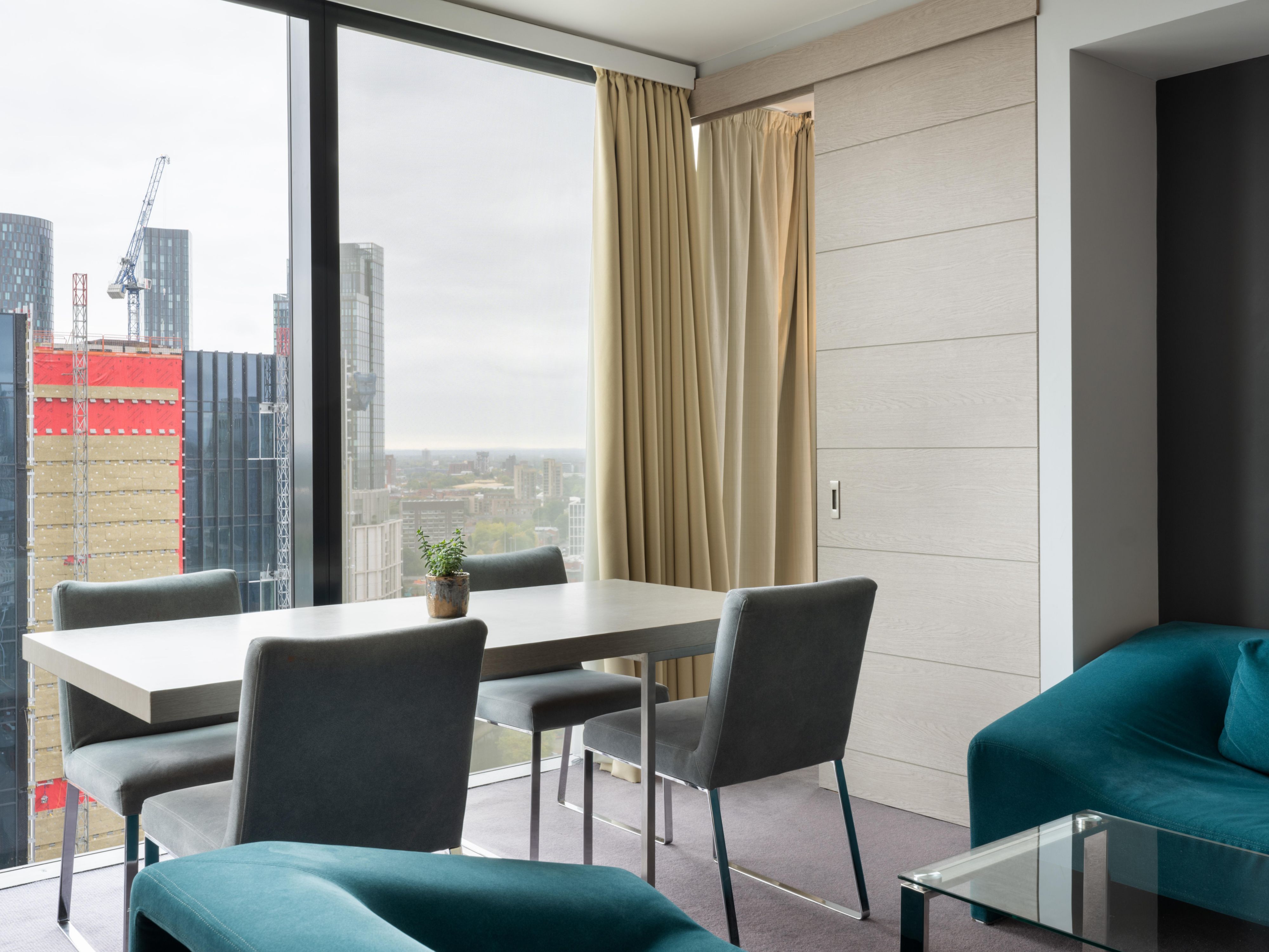 dining table for four people in a one bedroom suite