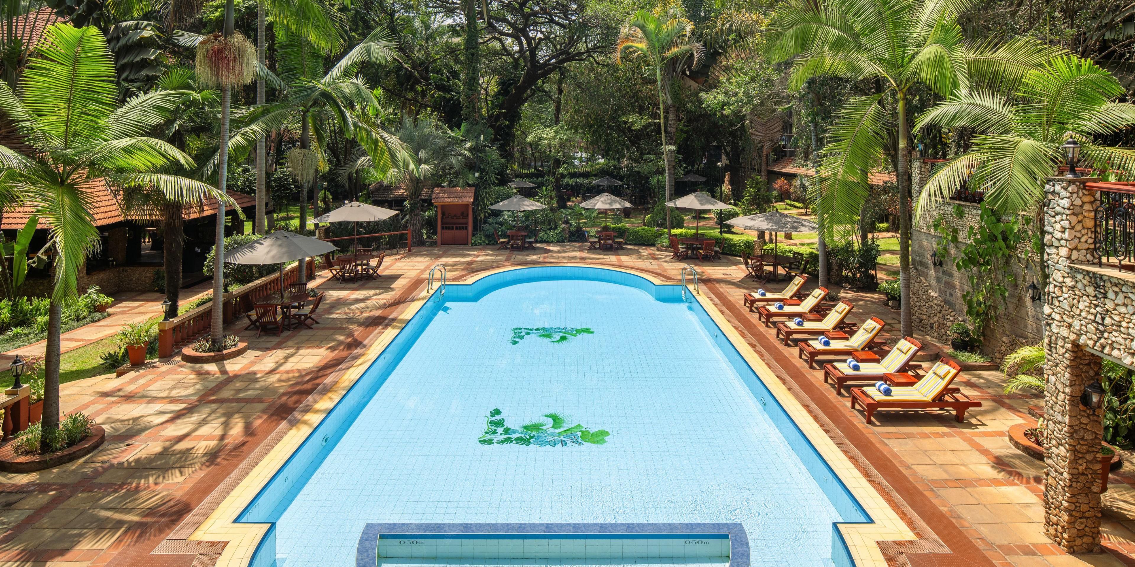 Swim in our cutting-edge pool or soak up the Nairobi sun
