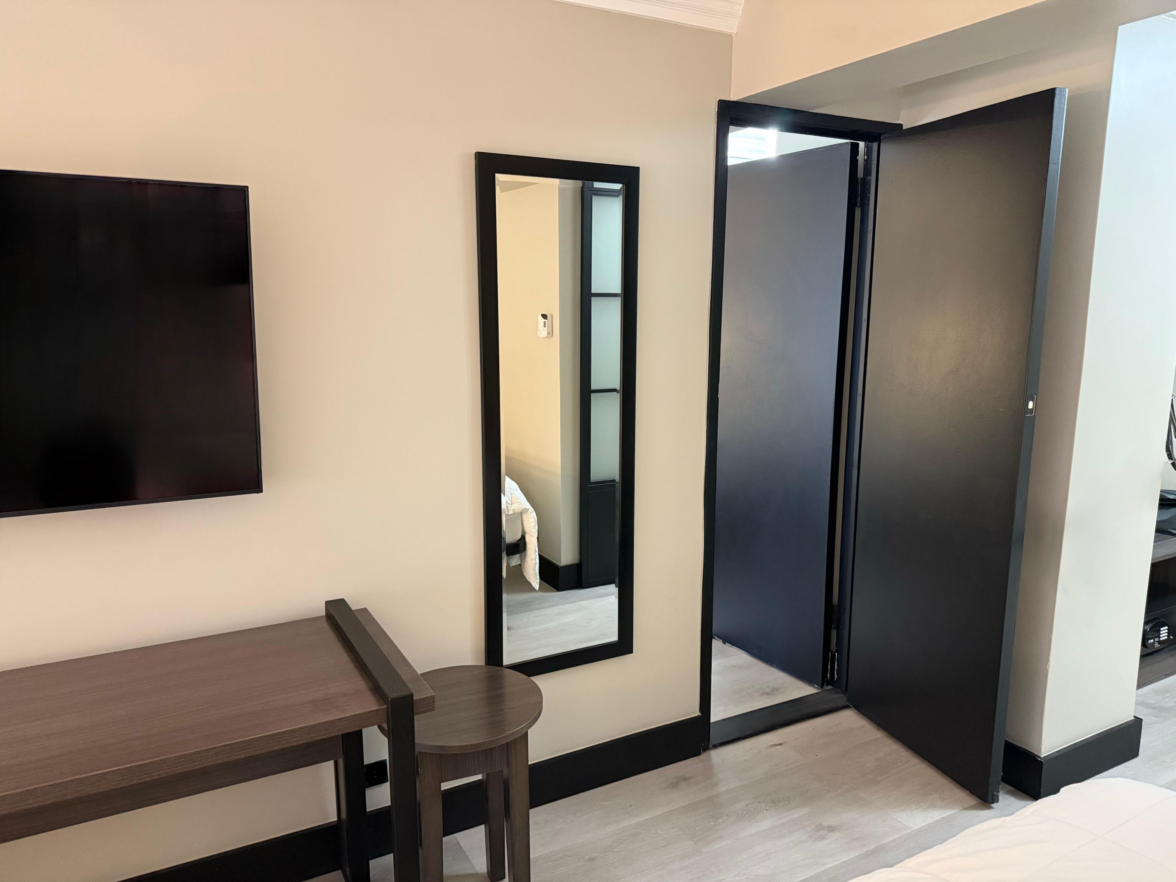 View of the door to the adjoining room