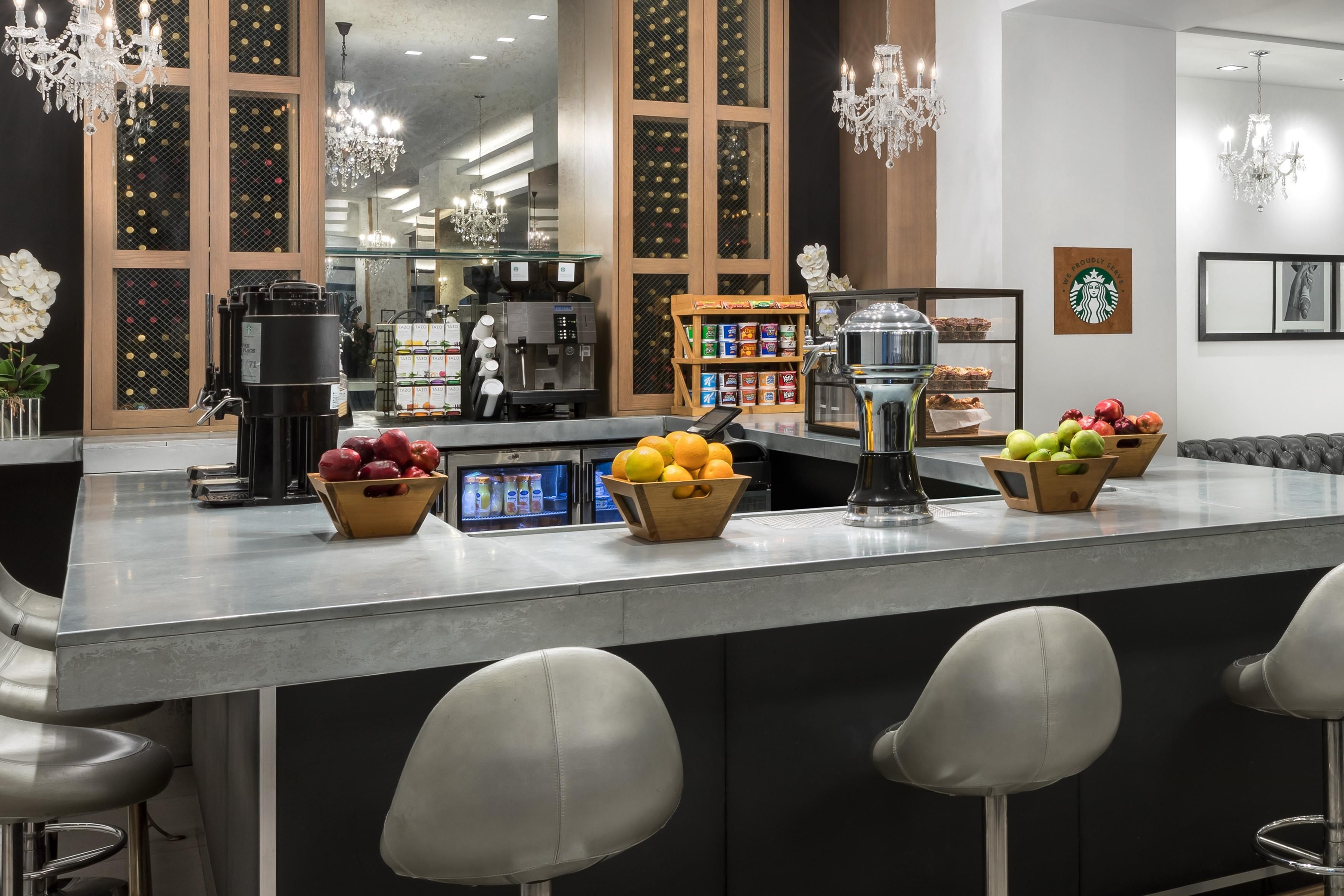 Start your day right with our daily Grab & Go breakfast available from 6:30 AM to 11:30 AM at the coffee counter. Enjoy freshly brewed coffee and tea, along with a selection of breakfast breads and fruit. Whether you’re in a hurry or just like to eat on-the-go, our convenient breakfast options are the perfect way to fuel up for the day ahead.
