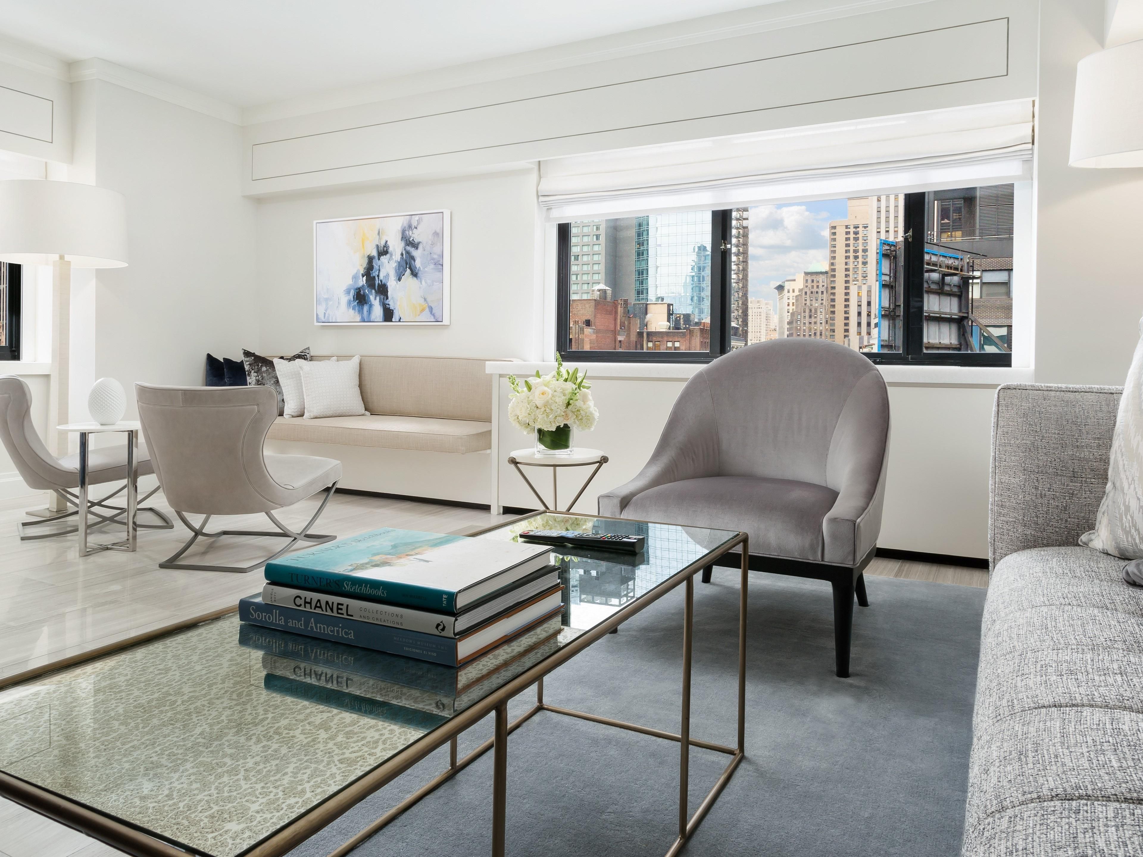 A separate living area for your convenience.