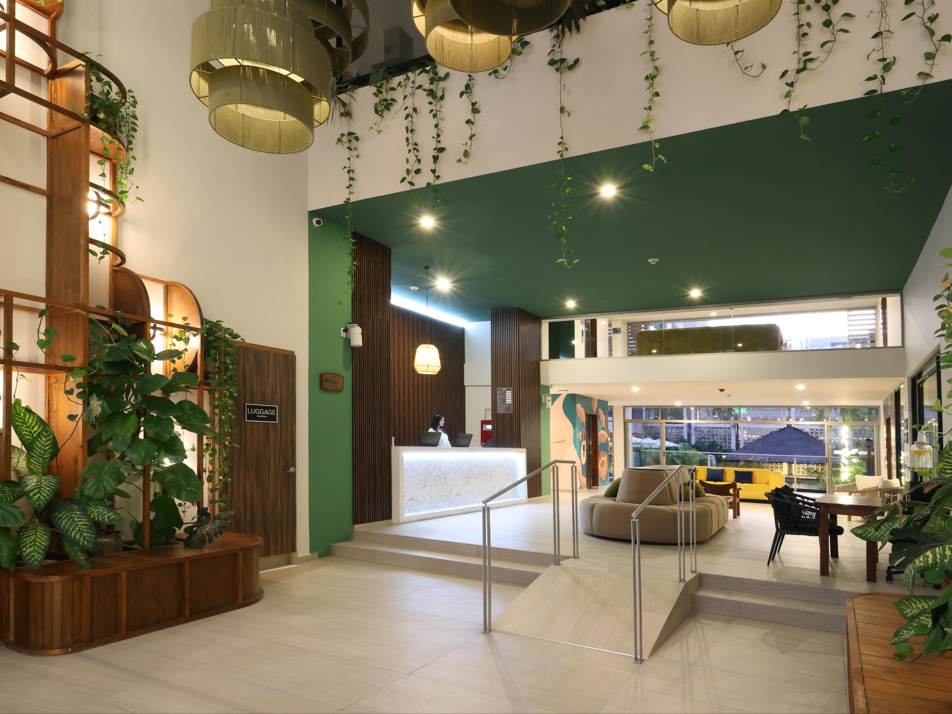 La nostra lobby in stile Tulum accoglie i nostri ospite