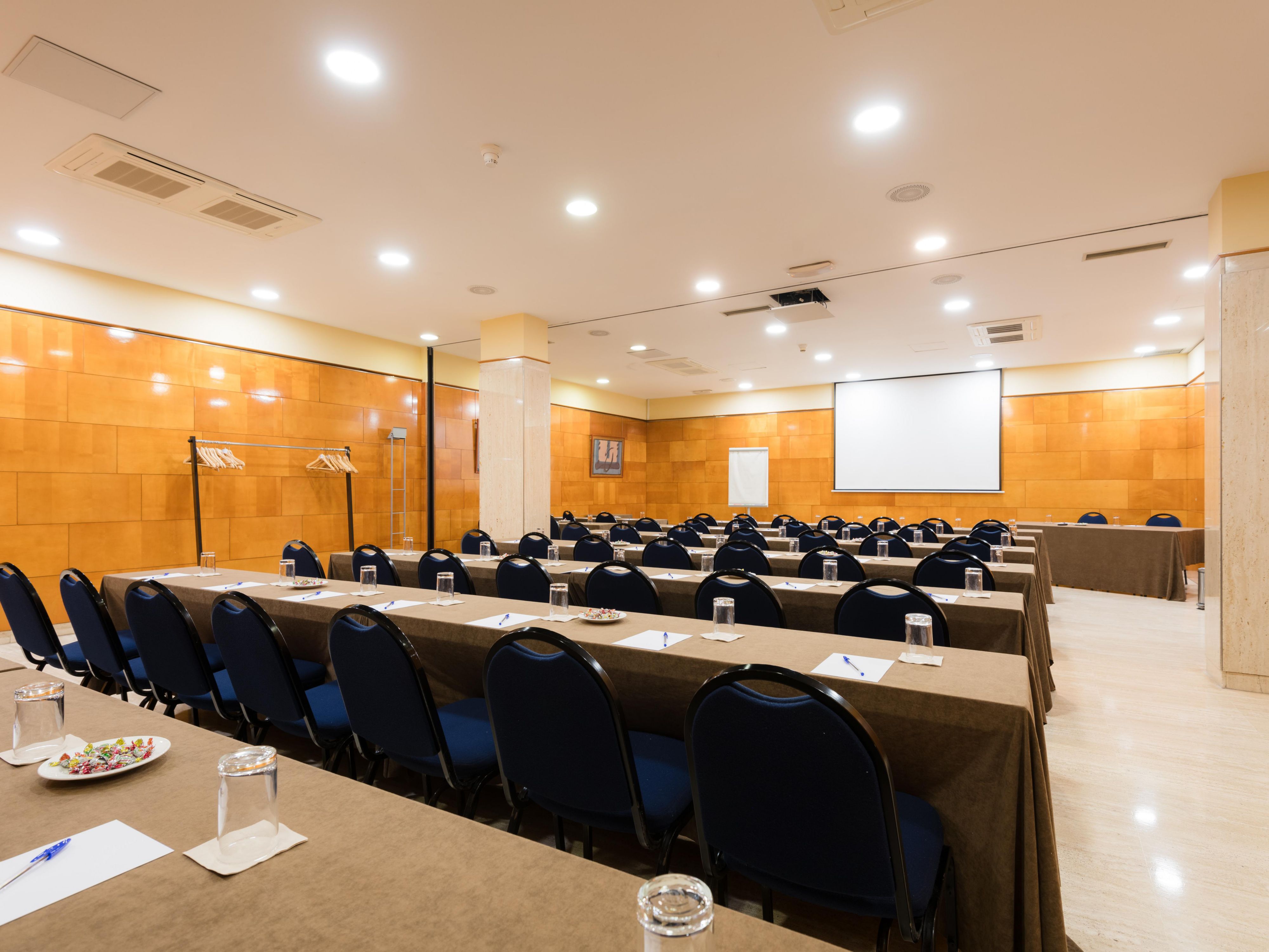 The ideal space at Hotel Ciudad de Valladolid for your events and meetings features five versatile rooms with natural light and garden access. Accommodating up to 400 guests, it offers modern audiovisual equipment and personalized services, ensuring a perfect setting for any occasion.