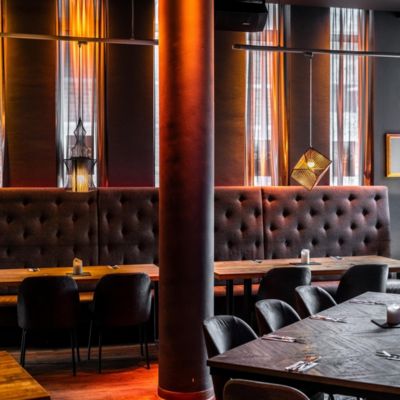 Inviting restaurant area for dining and relaxation