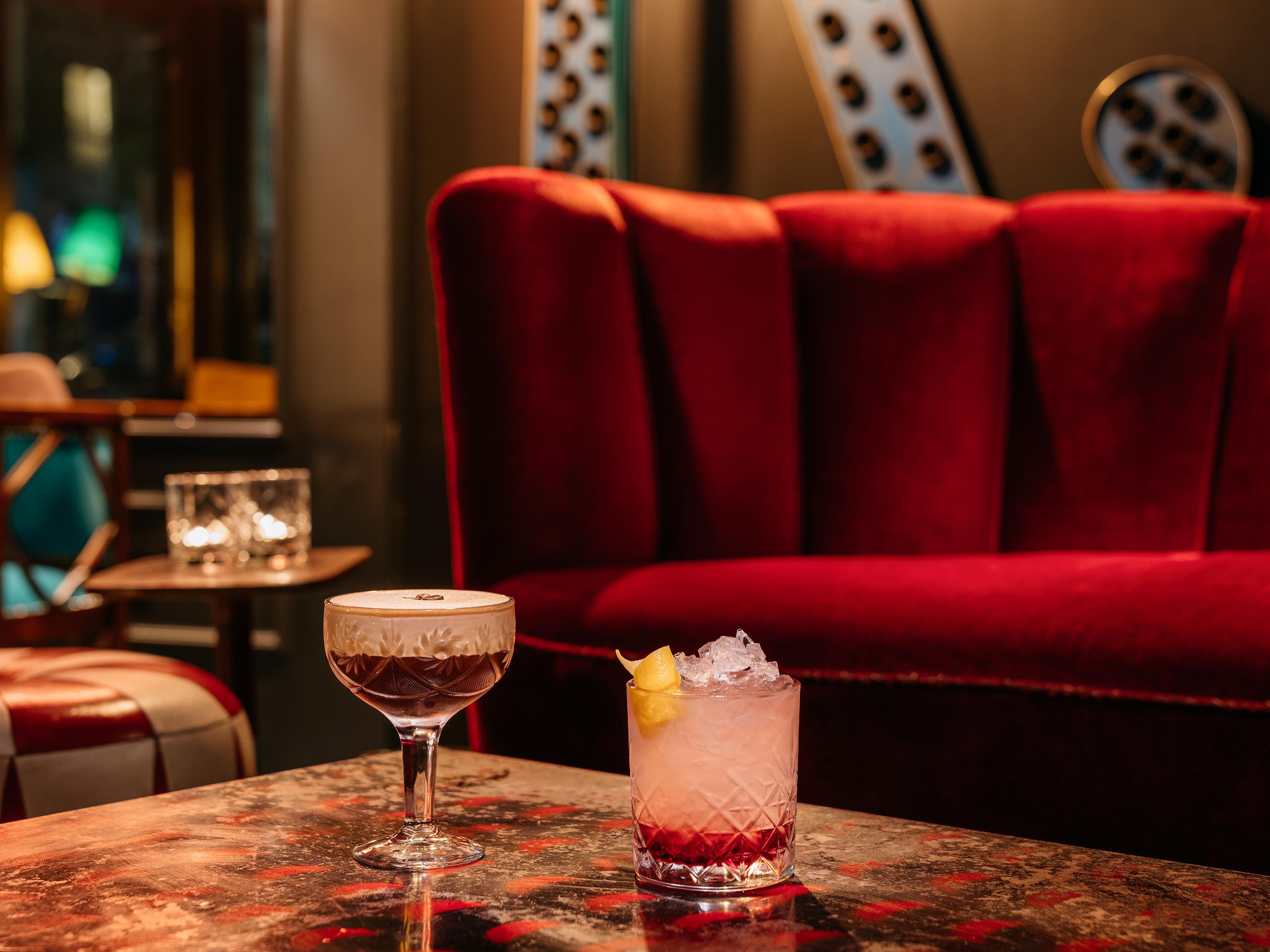 Ruby Lucy’s 24-hour bar brings a touch of carnival spirit to the South Bank, with festoon lights, vintage games and relaxed daytime vibes. As evening arrives, the mood shifts to signature Negronis, classic cocktails, wines, beers and soft drinks - served under twinkling lights and playful décor.