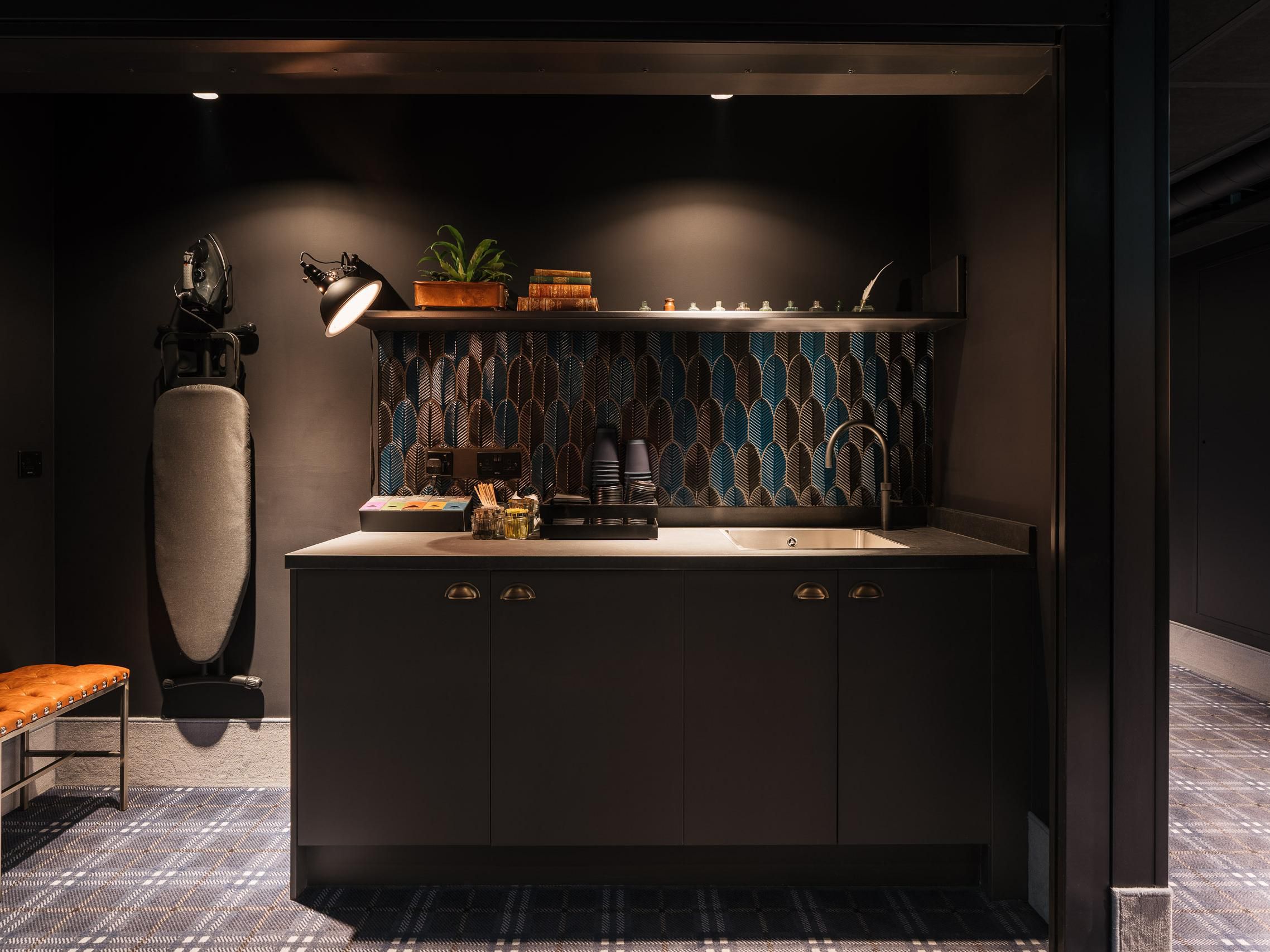 Galley with Tea Station at Ruby Stella Hotel