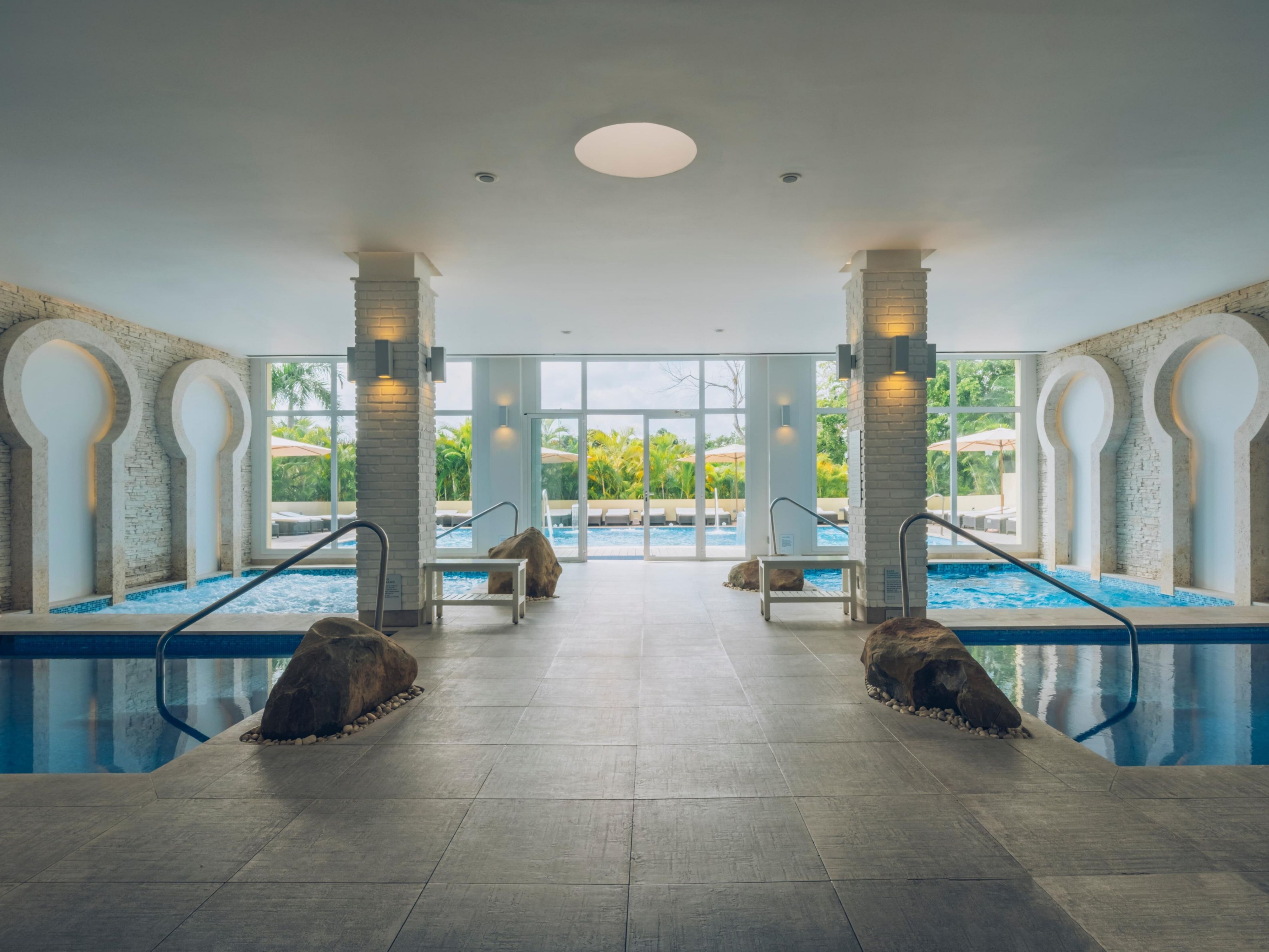 At Dominicana, your well-being is a priority. Stay active in our fully-equipped gym or stroll along our scenic walking paths. Savor honest and wholesome cuisine to nourish your body. And for ultimate relaxation, Spa Sensations offers a full menu of pampering treatments. It's a haven for your mind, body, and soul.