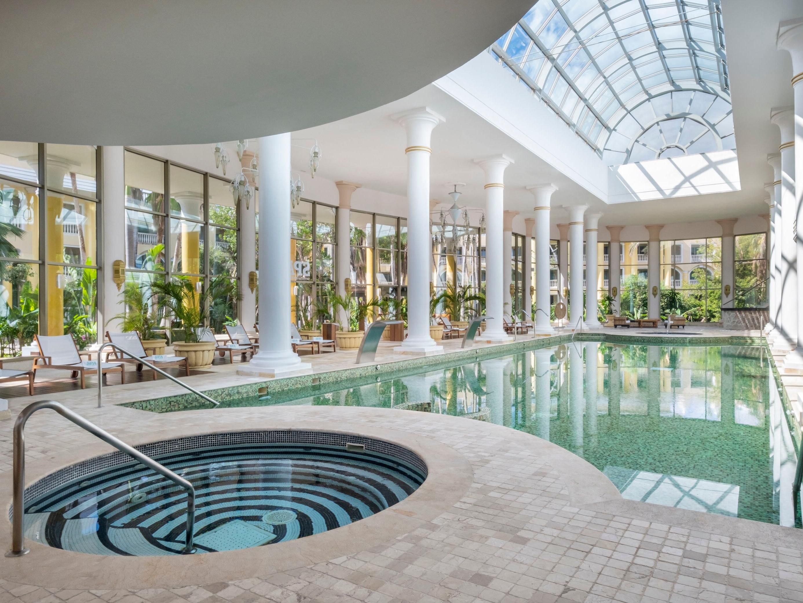 On-site spa with indoor pool
