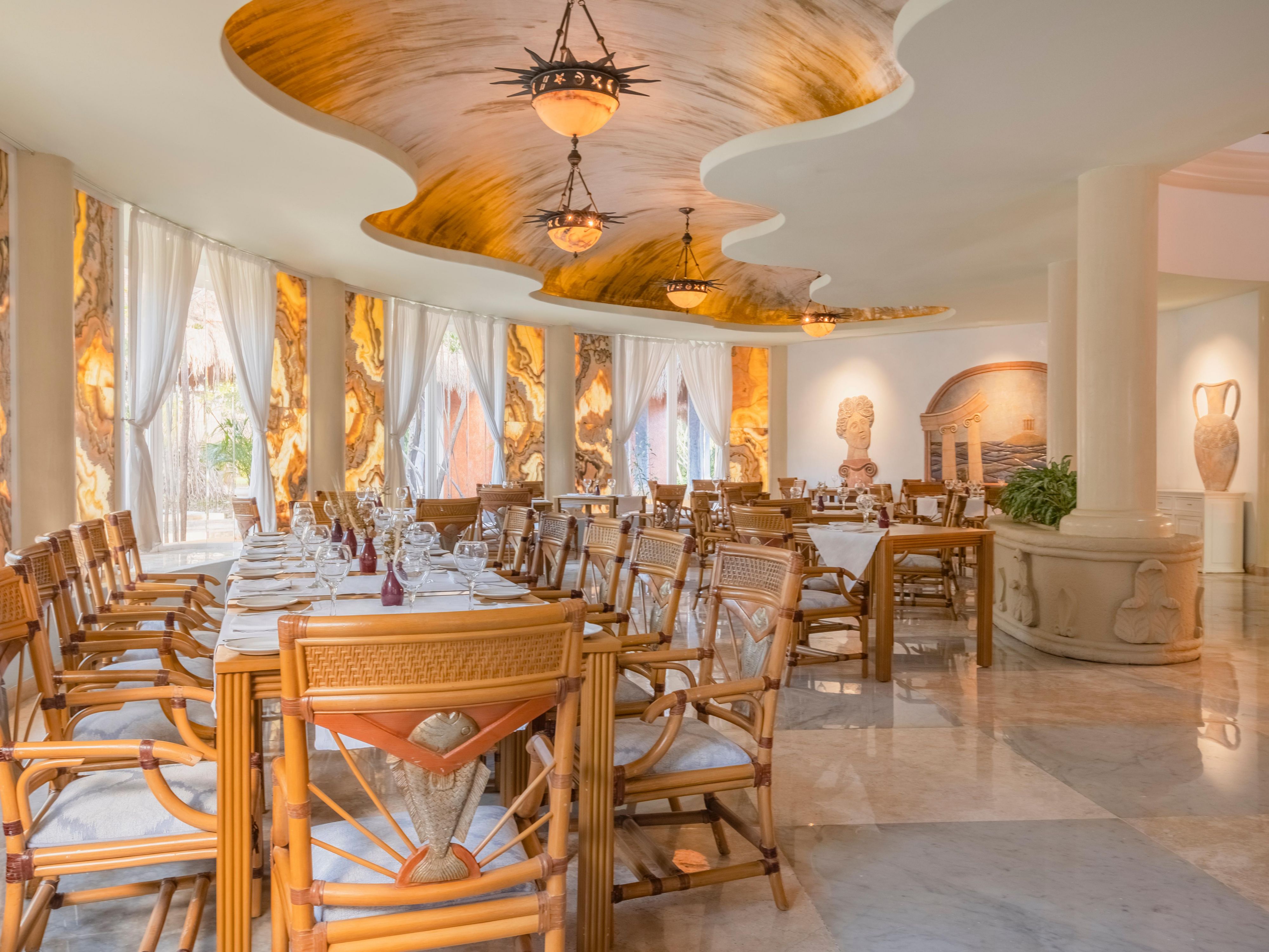 Embark on a culinary journey at our destination, where the food and beverage offerings know no bounds. Indulge in the abundance of flavors with two lavish buffets that cater to every palate. Immerse yourself in a diverse array of culinary experiences with seven distinctive a la carte venues.