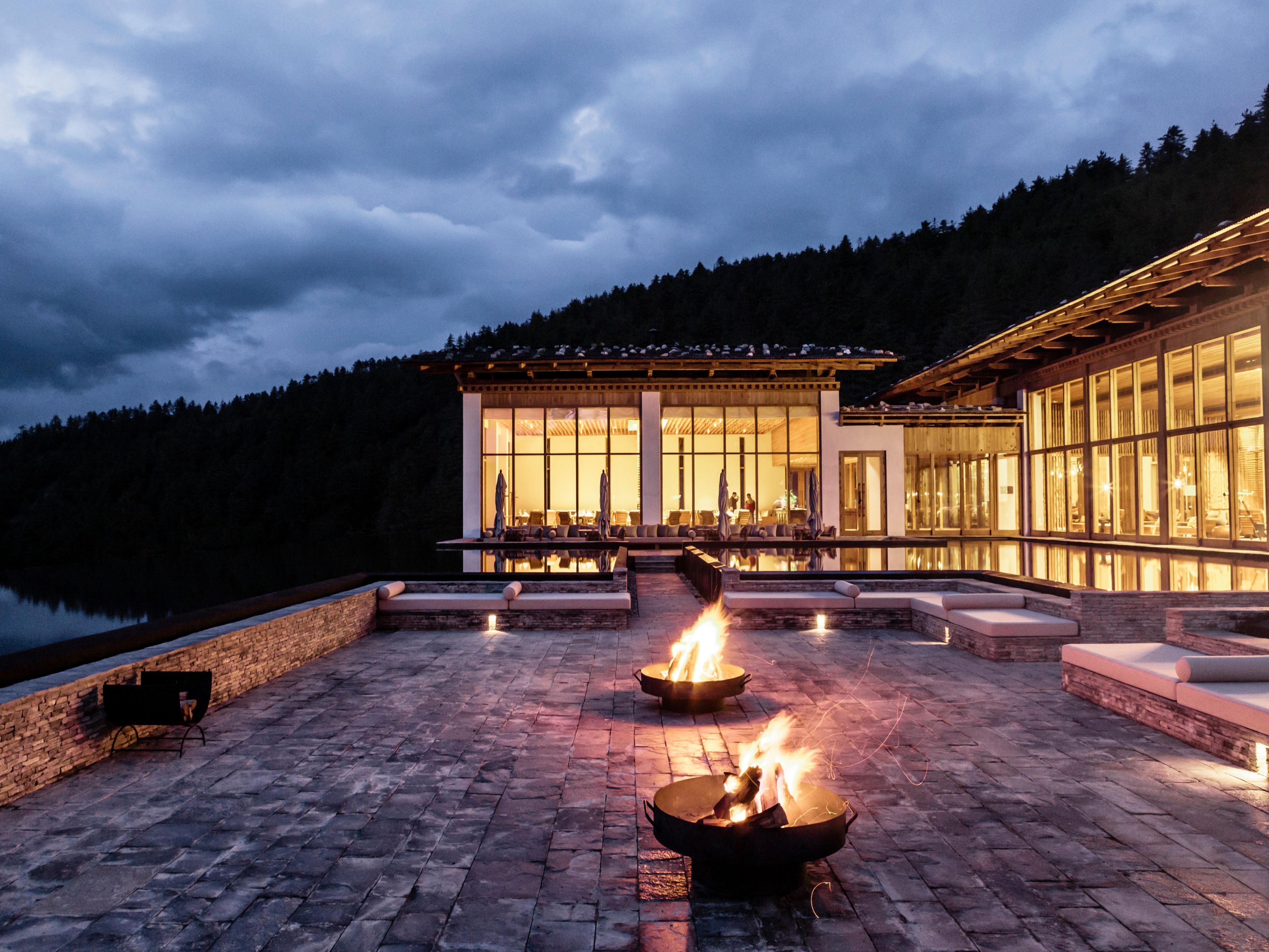 Six Senses Thimphu courtyard