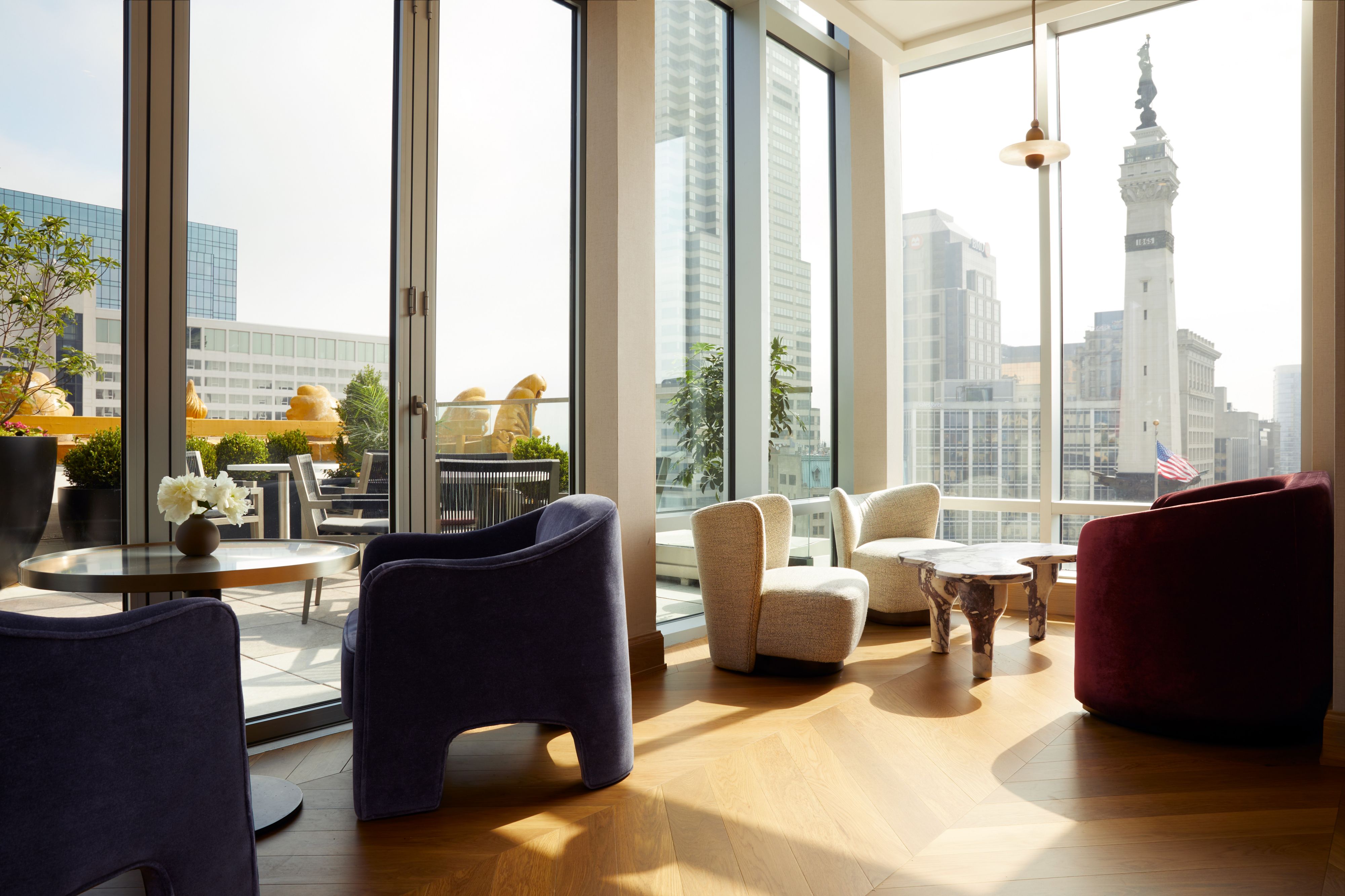 Astrea rooftop terrace at InterContinental Indianapolis