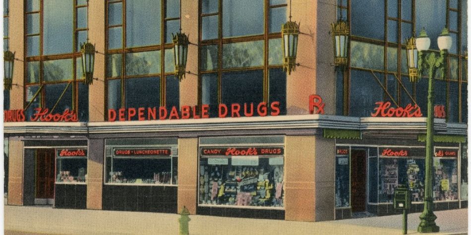 Historic Hooks Drugstore.