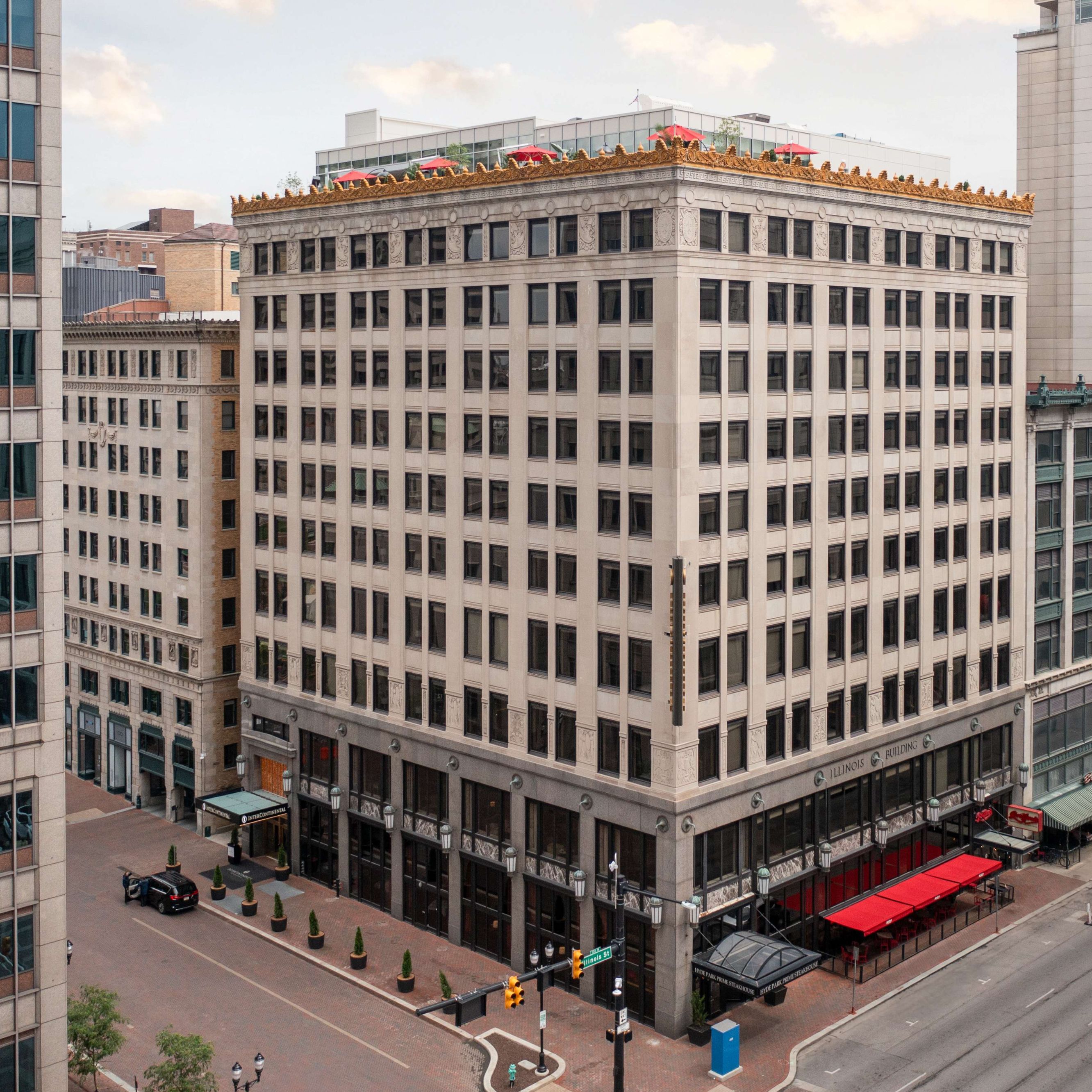 View of the hotel from Market Corner.