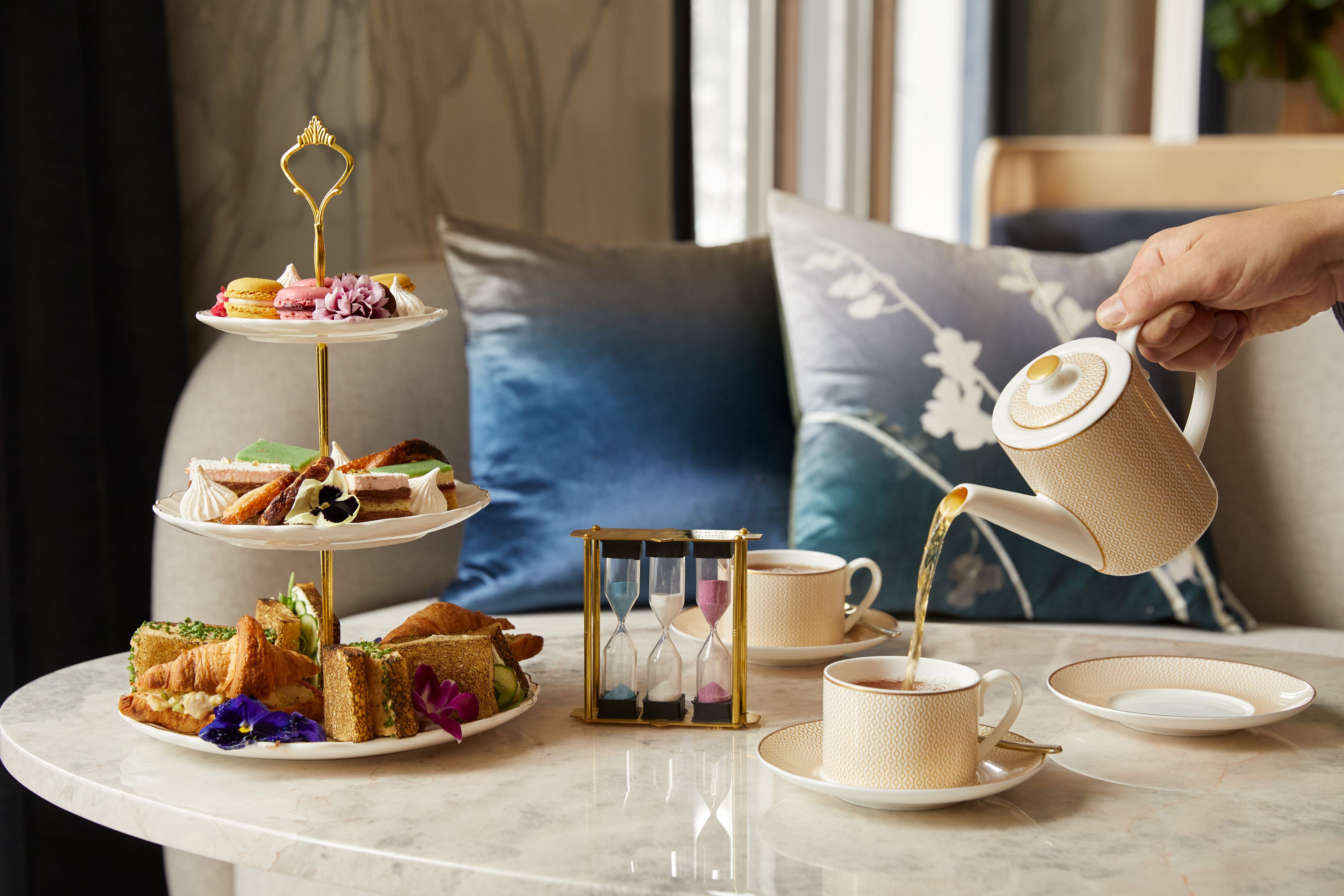 Afternoon tea time.