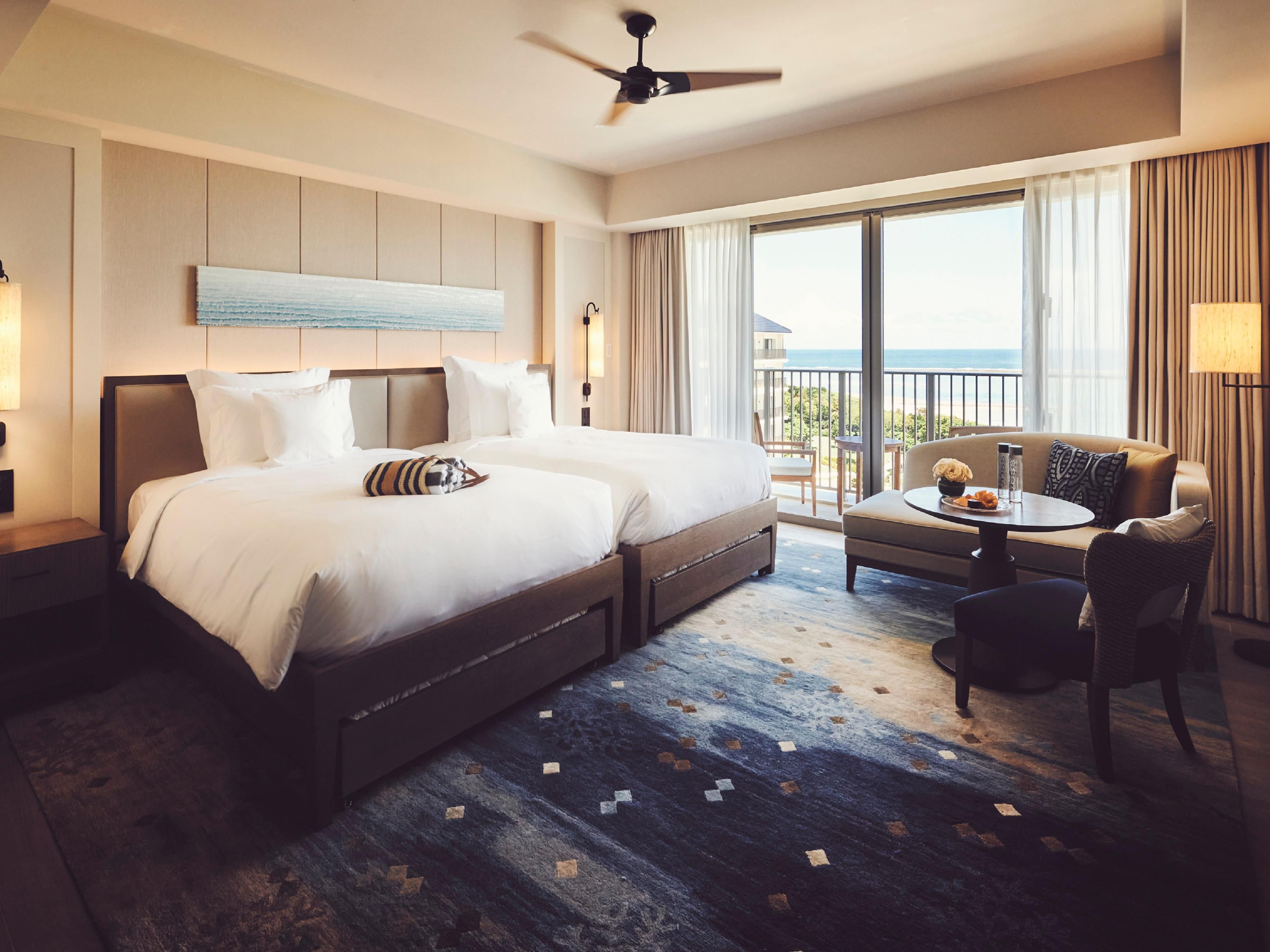 Premium bay room characterized by sophisticated space