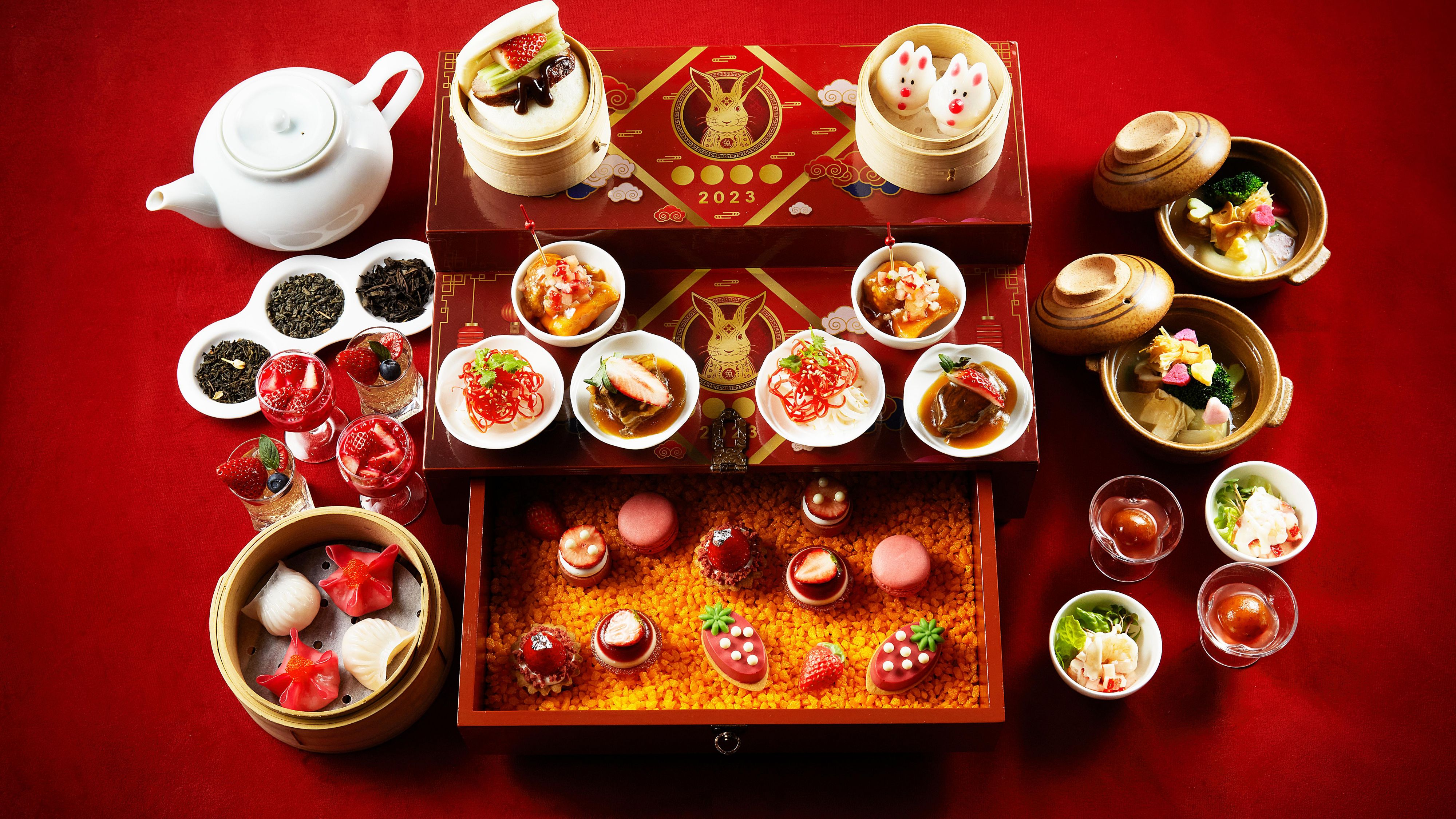 Strawberry Chinese Afternoon Tea