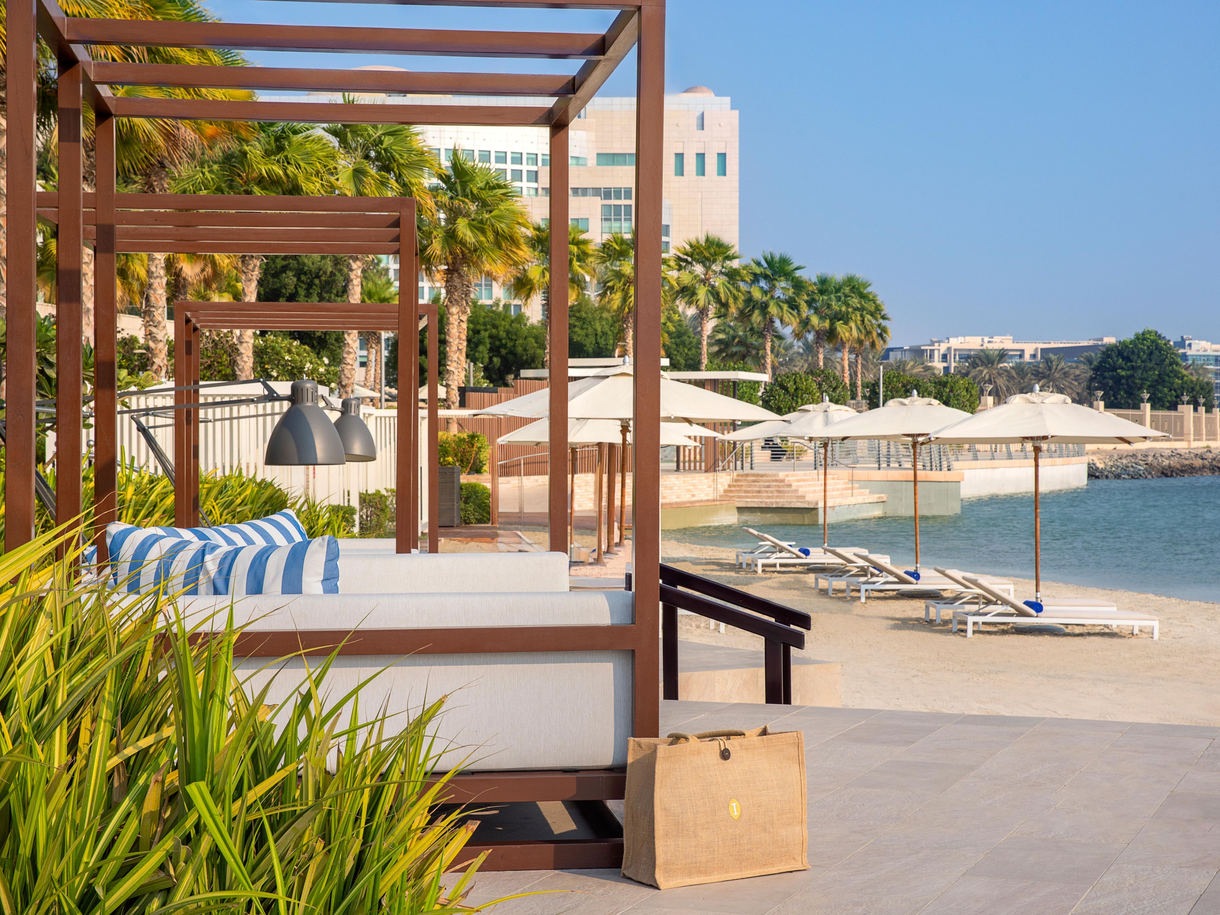 Private beach at InterContinental Residences Abu Dhabi