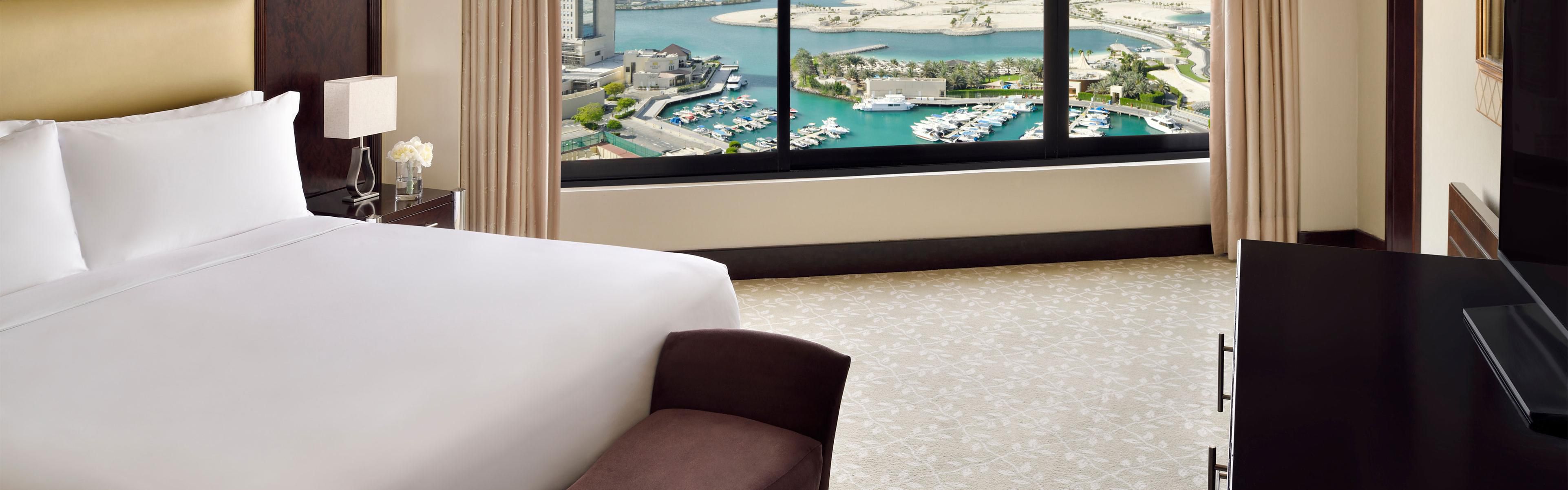 Premium suites amidst views of the Arabian Gulf