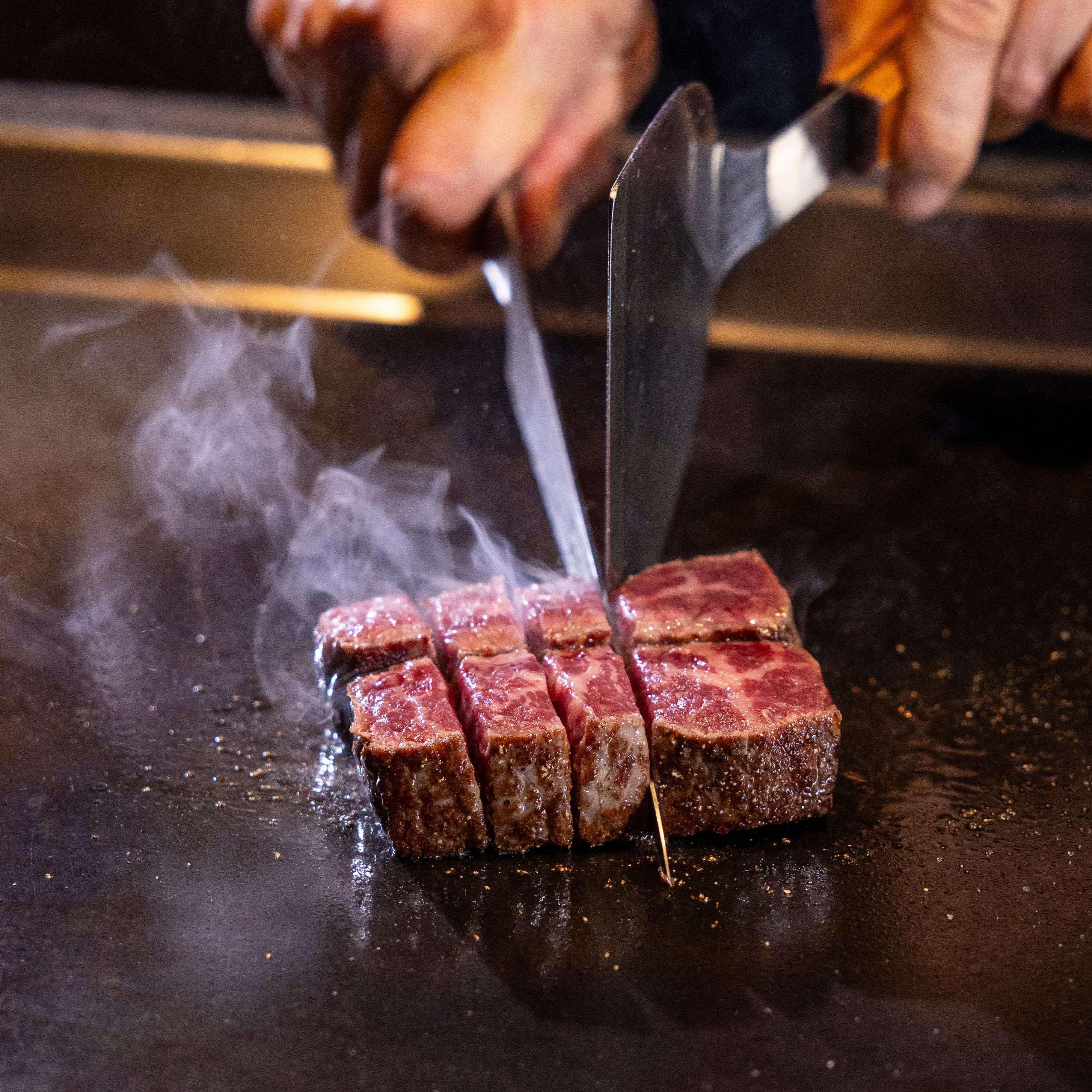 Pure Wagyu 9+ on Teppan at Shiki Japanese Restaurant