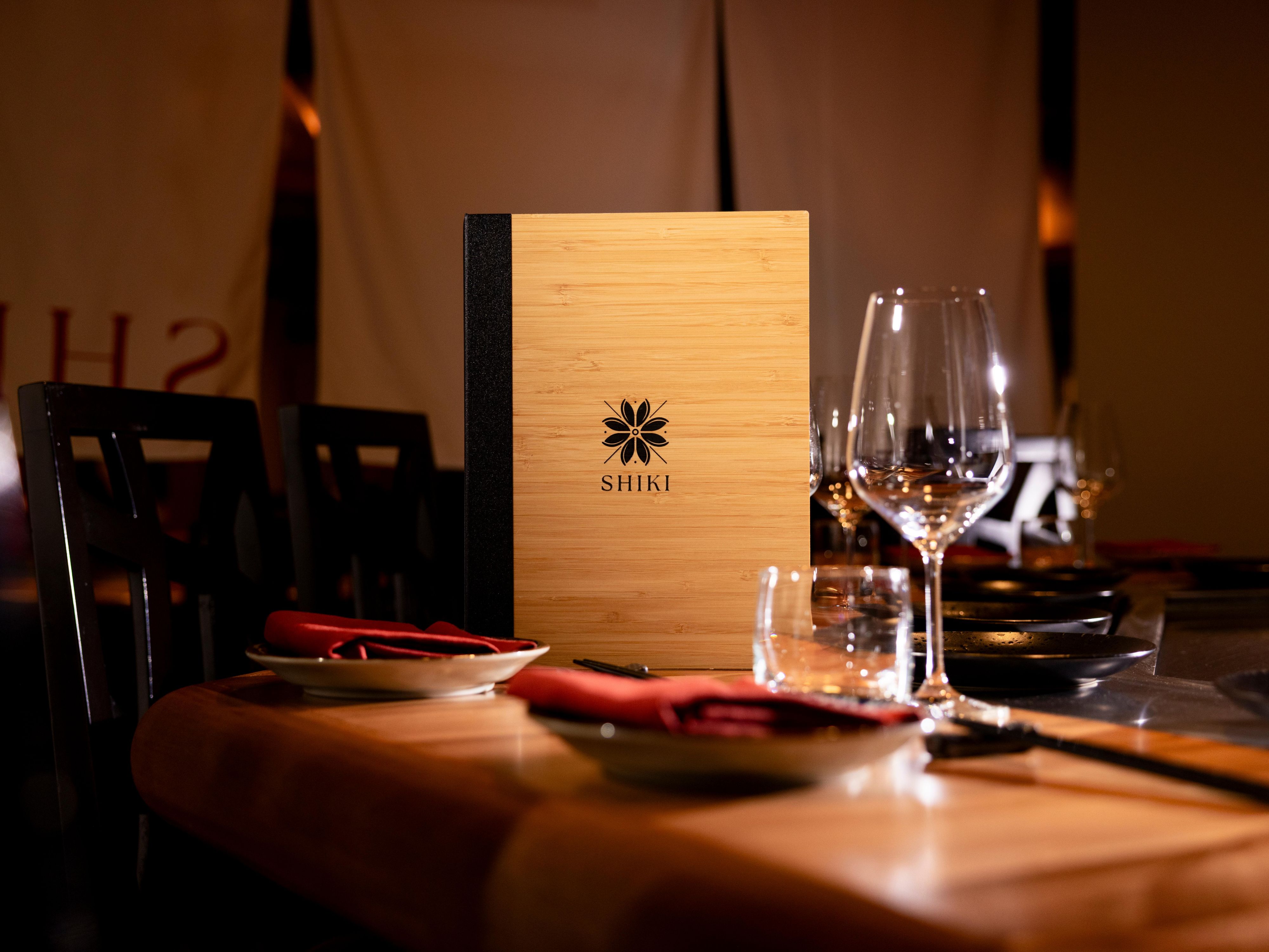 Seasonal menu at Shiki