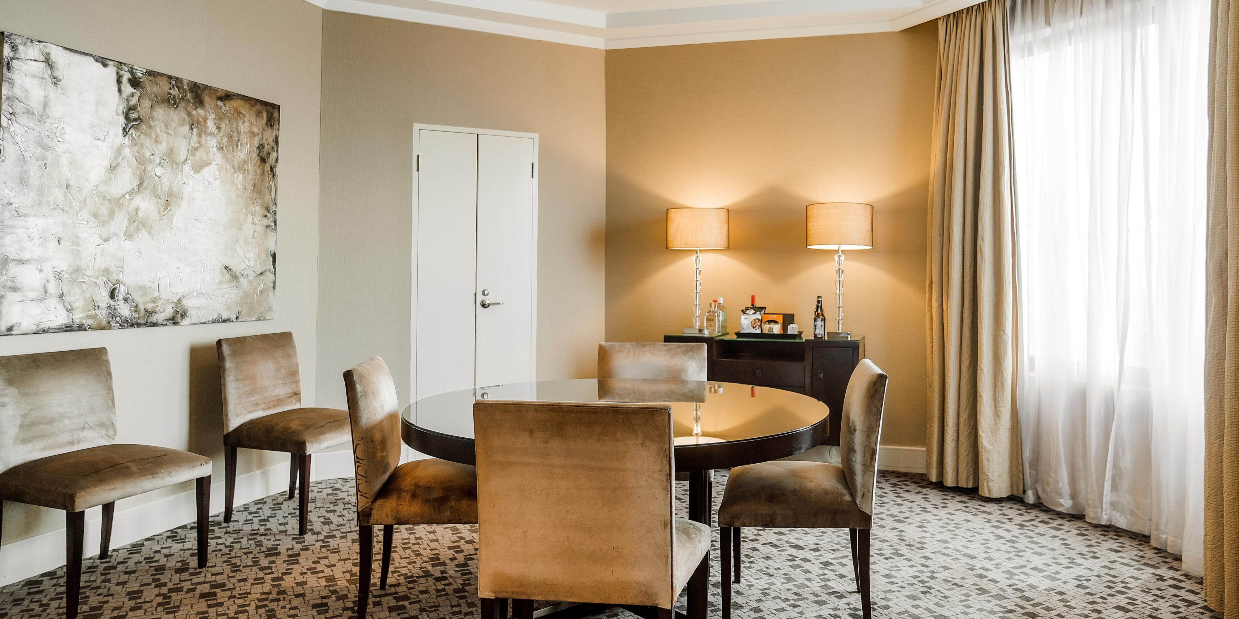 Enjoy room service in the dedicated dining room after your meeting