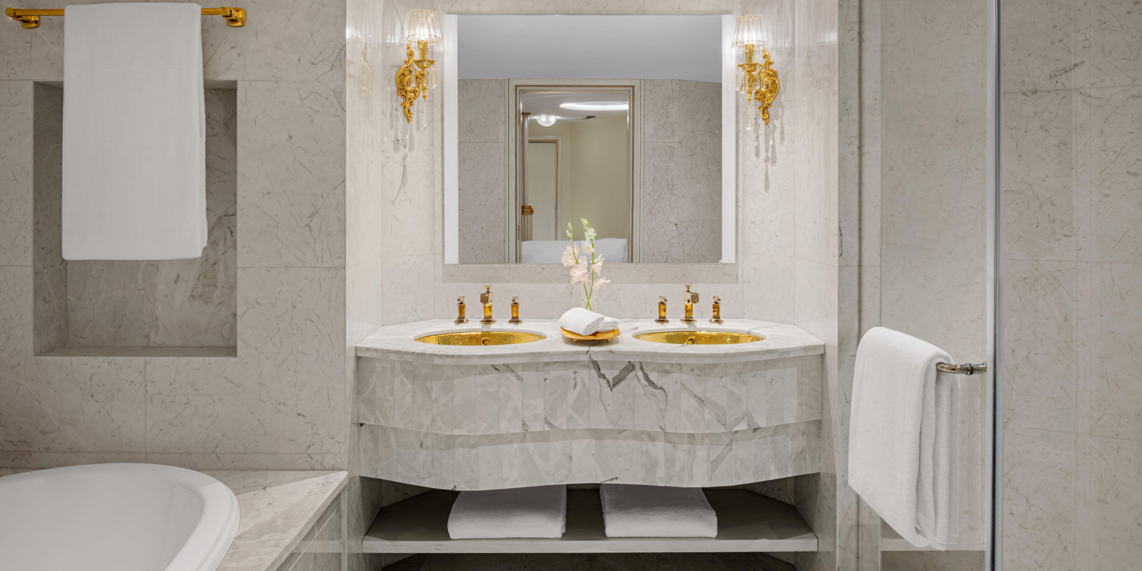 Our Royal Suite’s bathrooms blend luxury with ultimate comfort