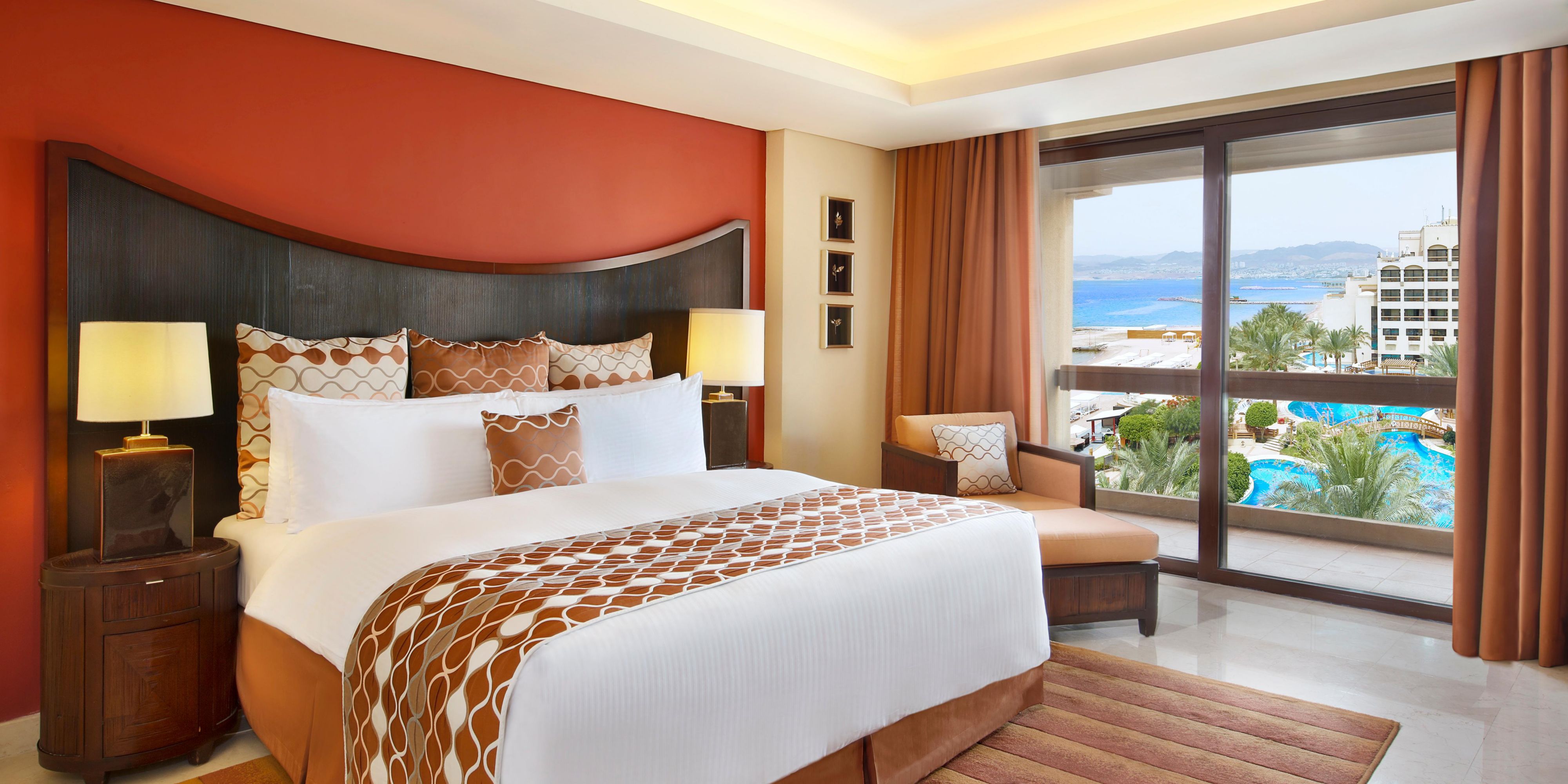Unwind in luxurious elegance within our suite overlooking the Sea 