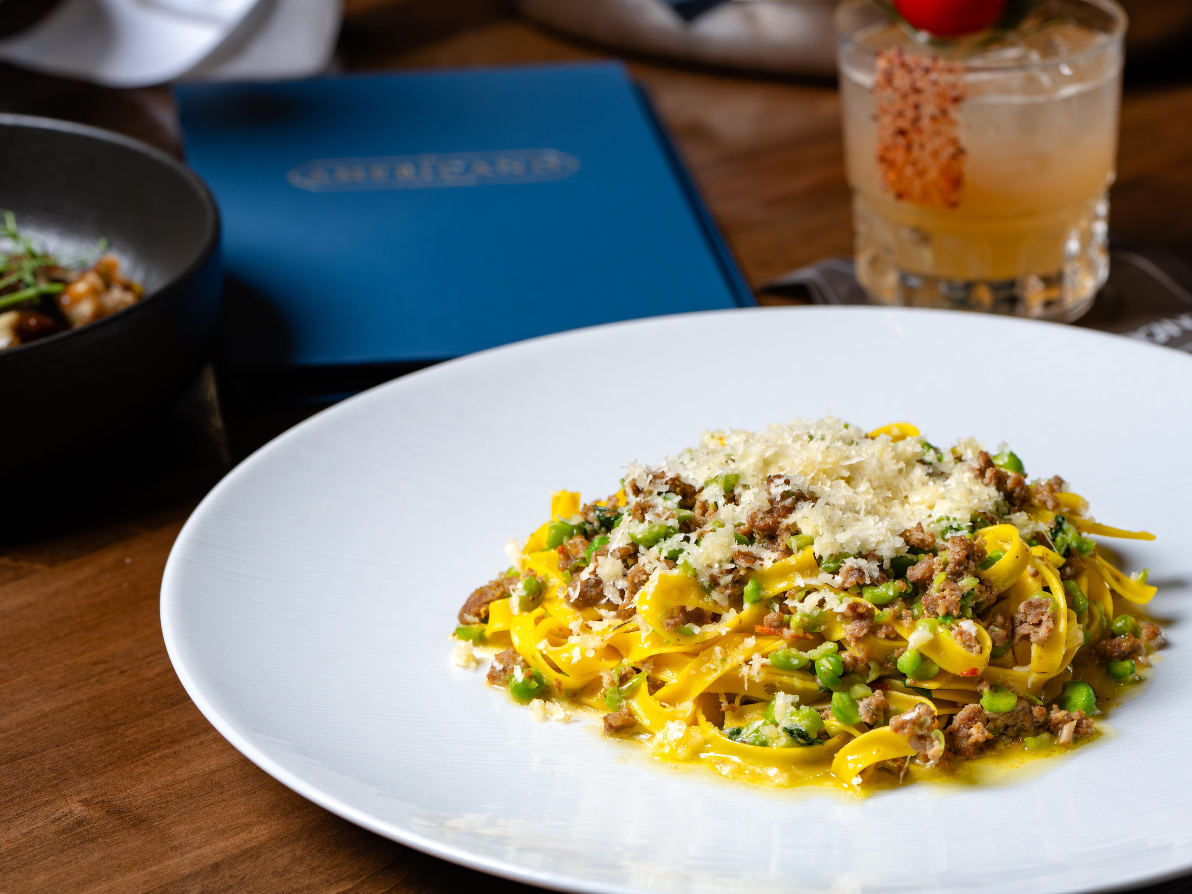 Pasta dish at The Americano